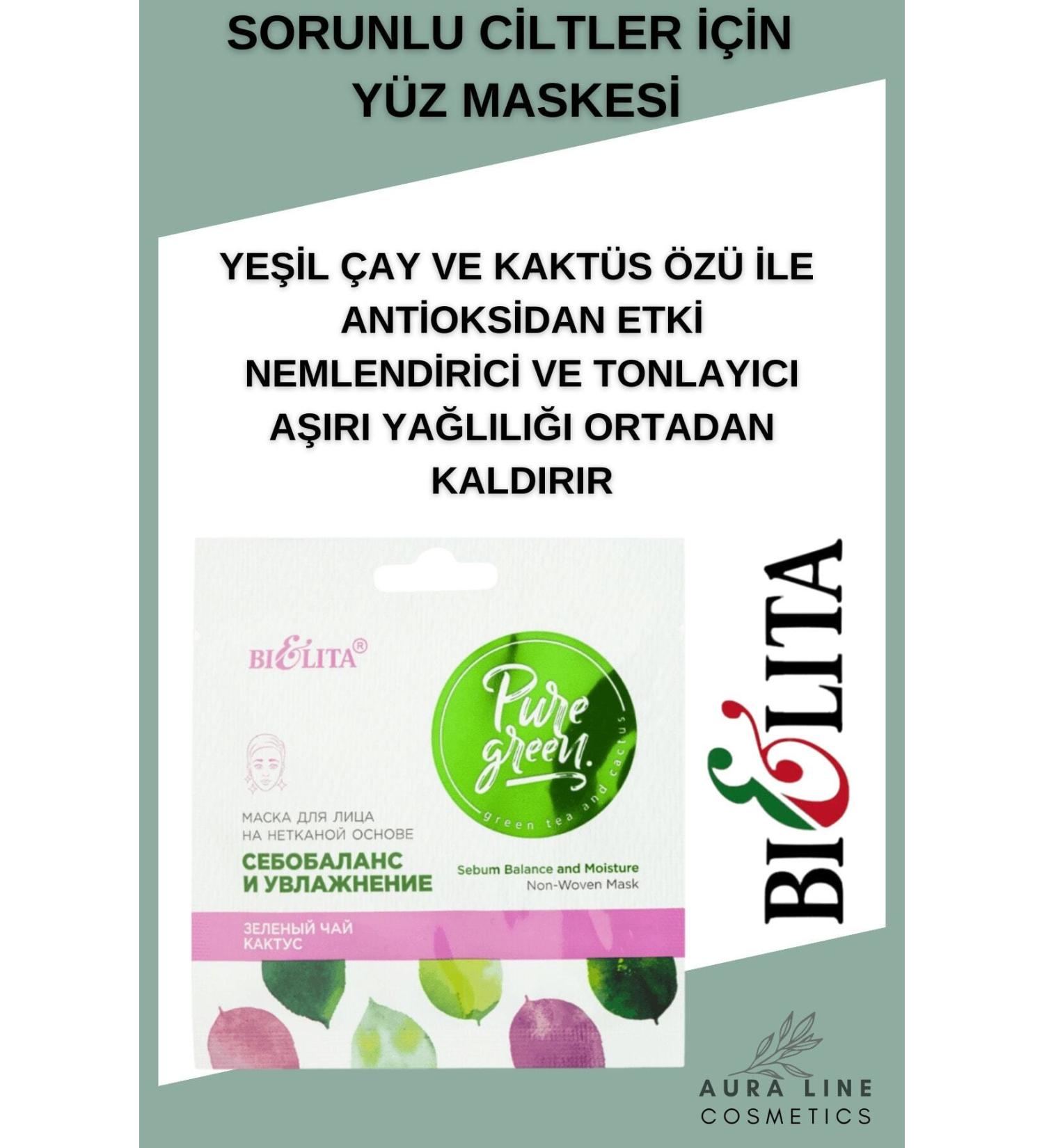 Belita Green Tea and Cactus Extract Toning and Moisturizing Face Mask