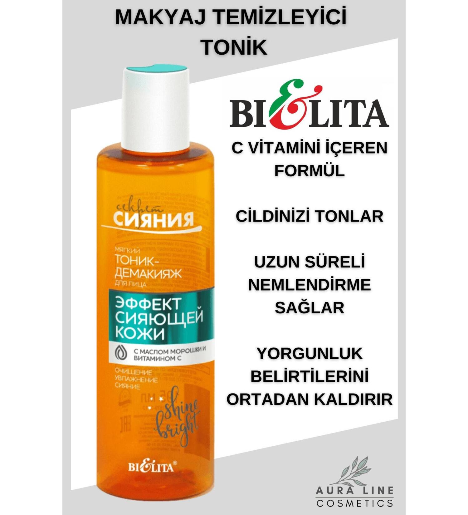 Belita Face Toner Makeup Remover with Cloudberry Oil and Vitamin C 195ml
