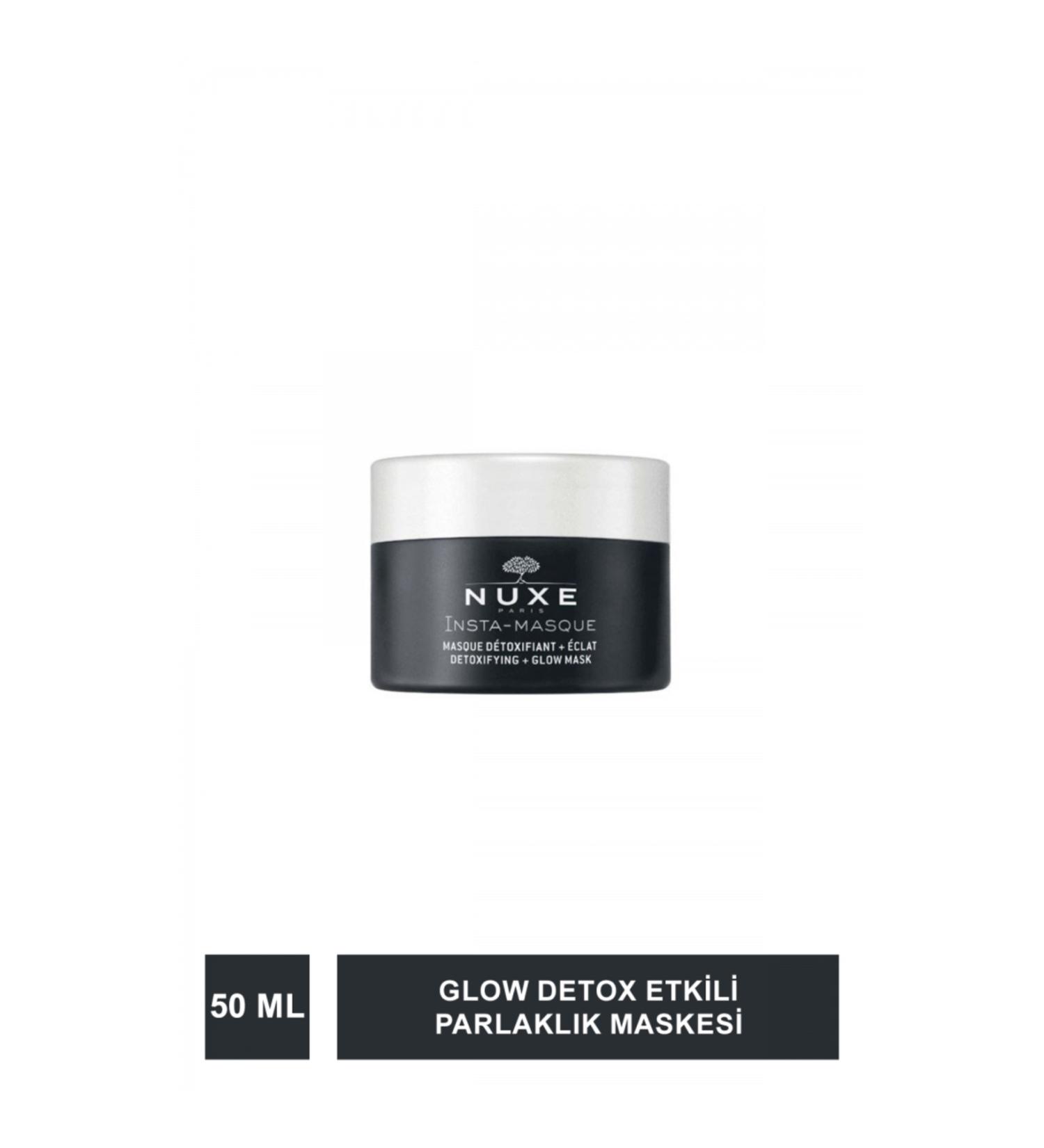 Nuxe Masque Detoxifiant + Eclat Insta-Masque - Brightening Detox Active Carbon Mask 50 ml