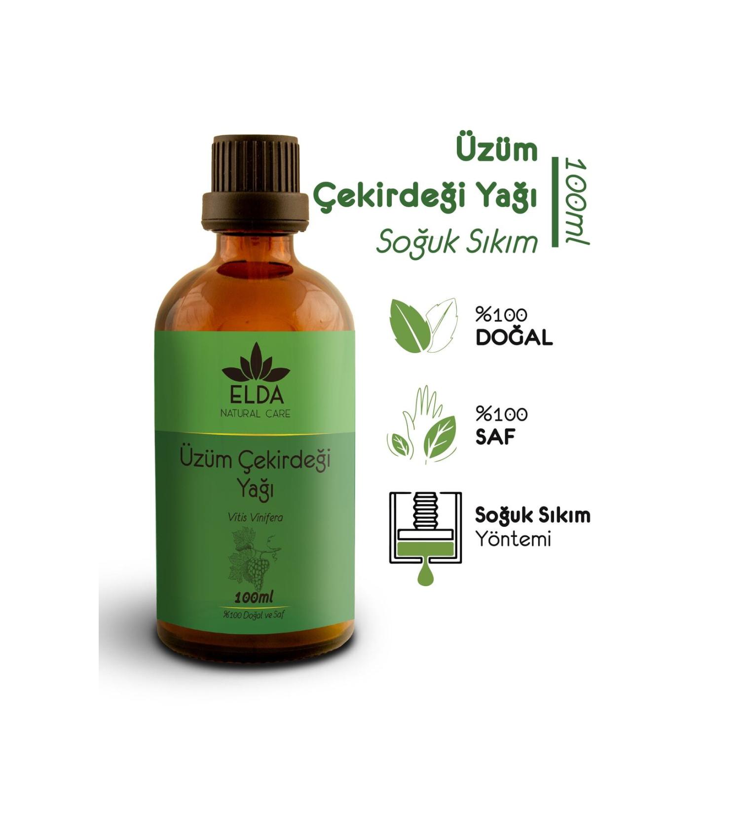 EldaNaturalcare Grape Seed Oil Cold Pressed 100ml