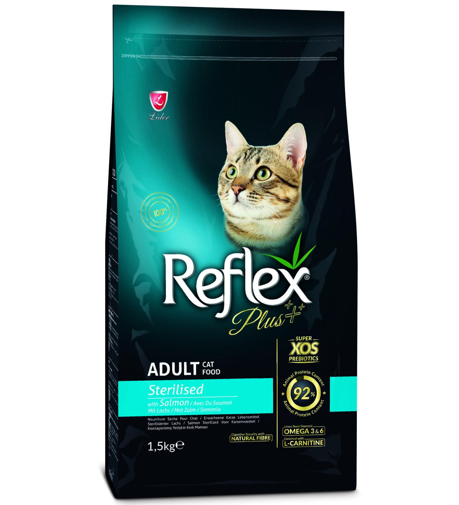 Reflex Plus Sterilized Salmon Cat Food 1.5kg