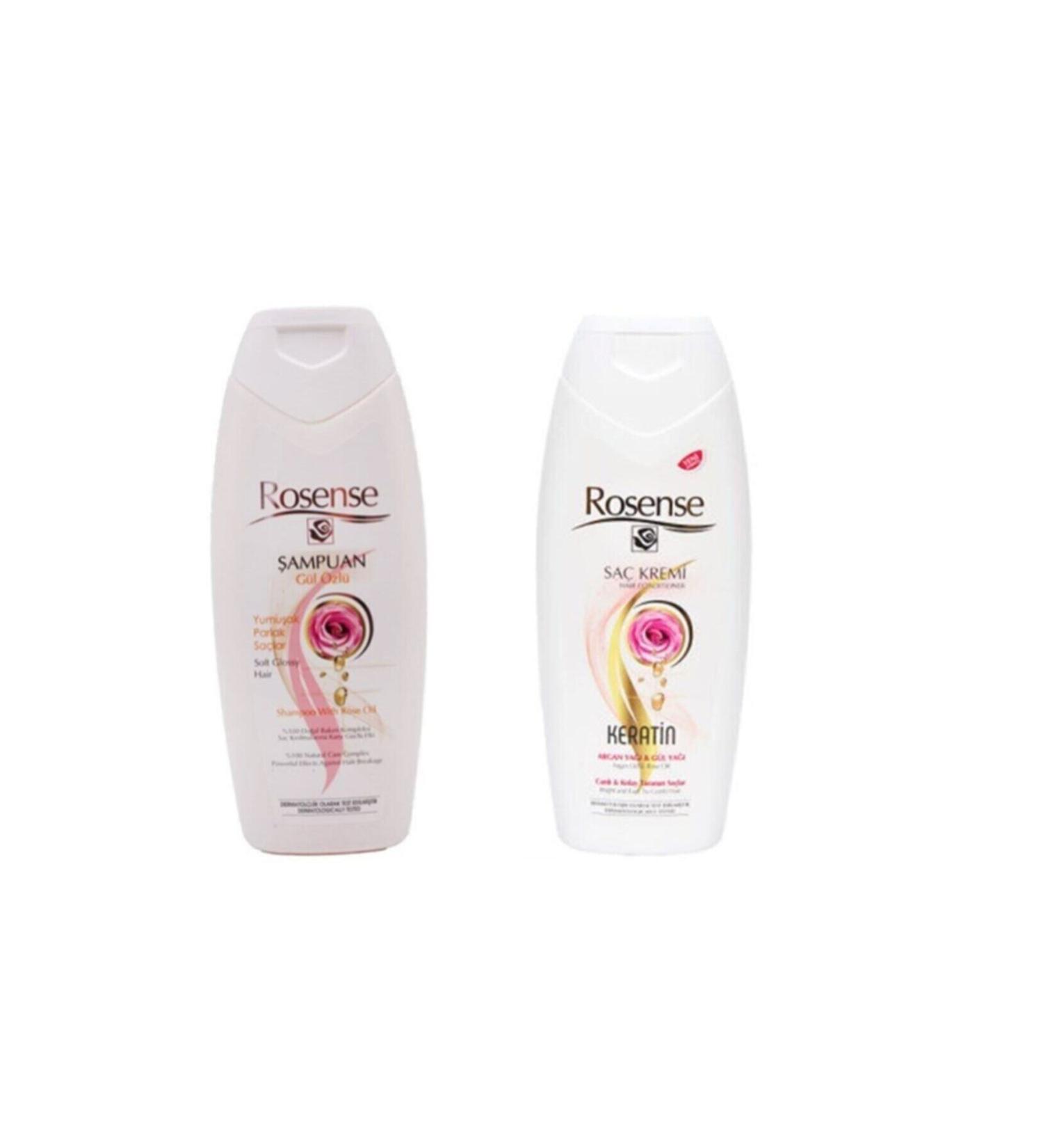 Rosense Rose Essence Shampoo 400 Ml Keratin Hair Conditioner 400 Ml