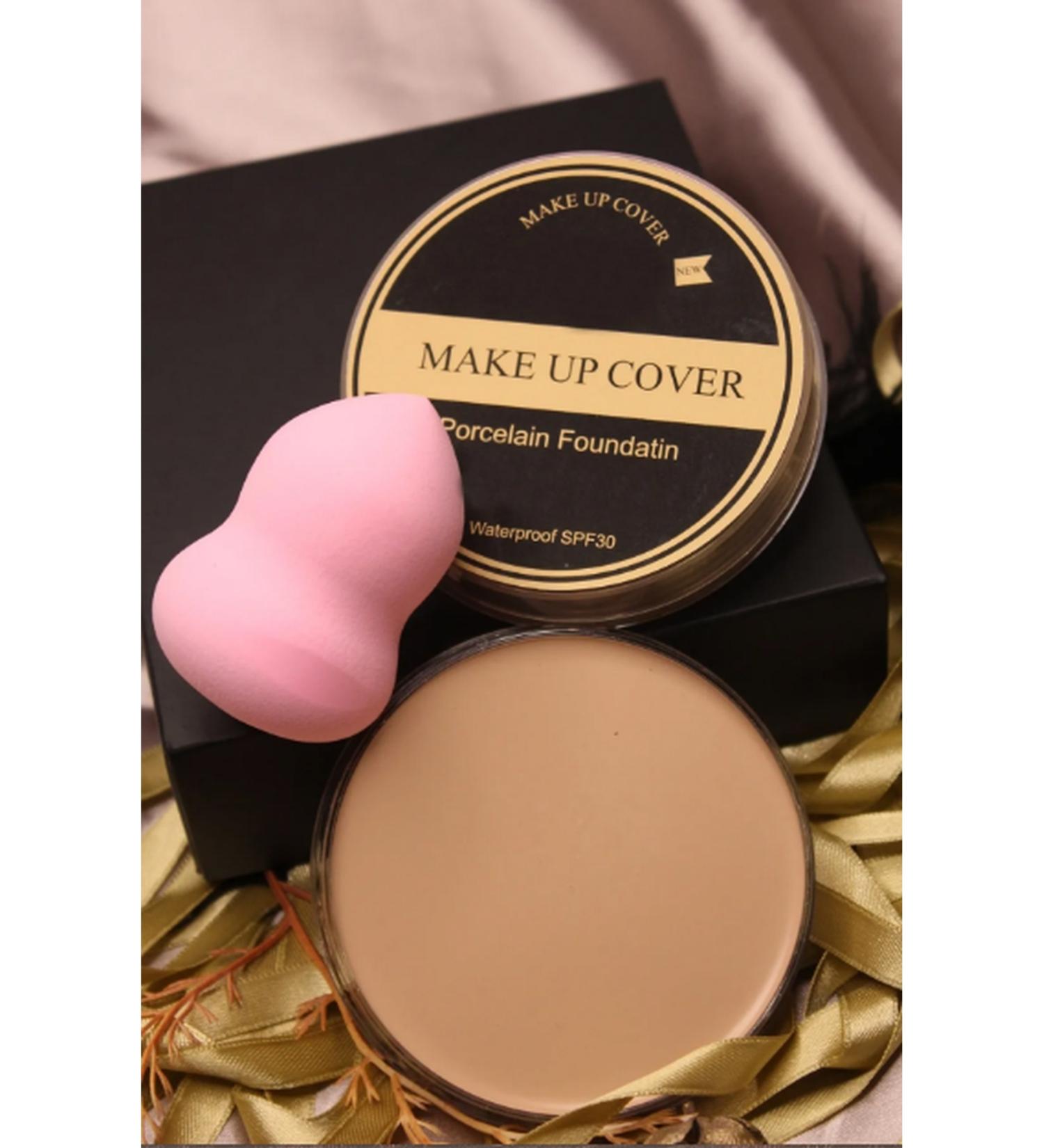 SHILOX Make Up Cover Porcelain Foundation Concealer No:212 Make Up Sponge