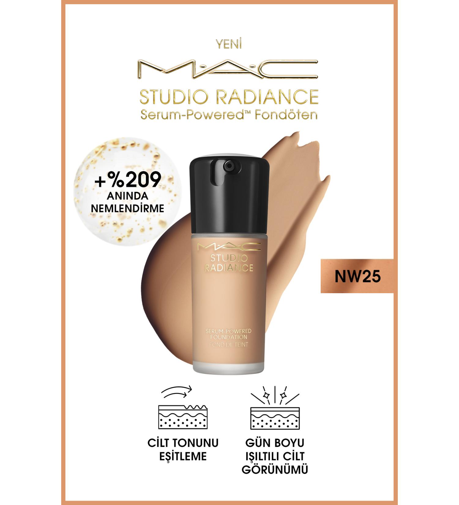 Mac Studio Radiance Serum-powered Luminous Finish Skincare Foundation - Nw25 - 30ml - Buy Online on GoSupps.com