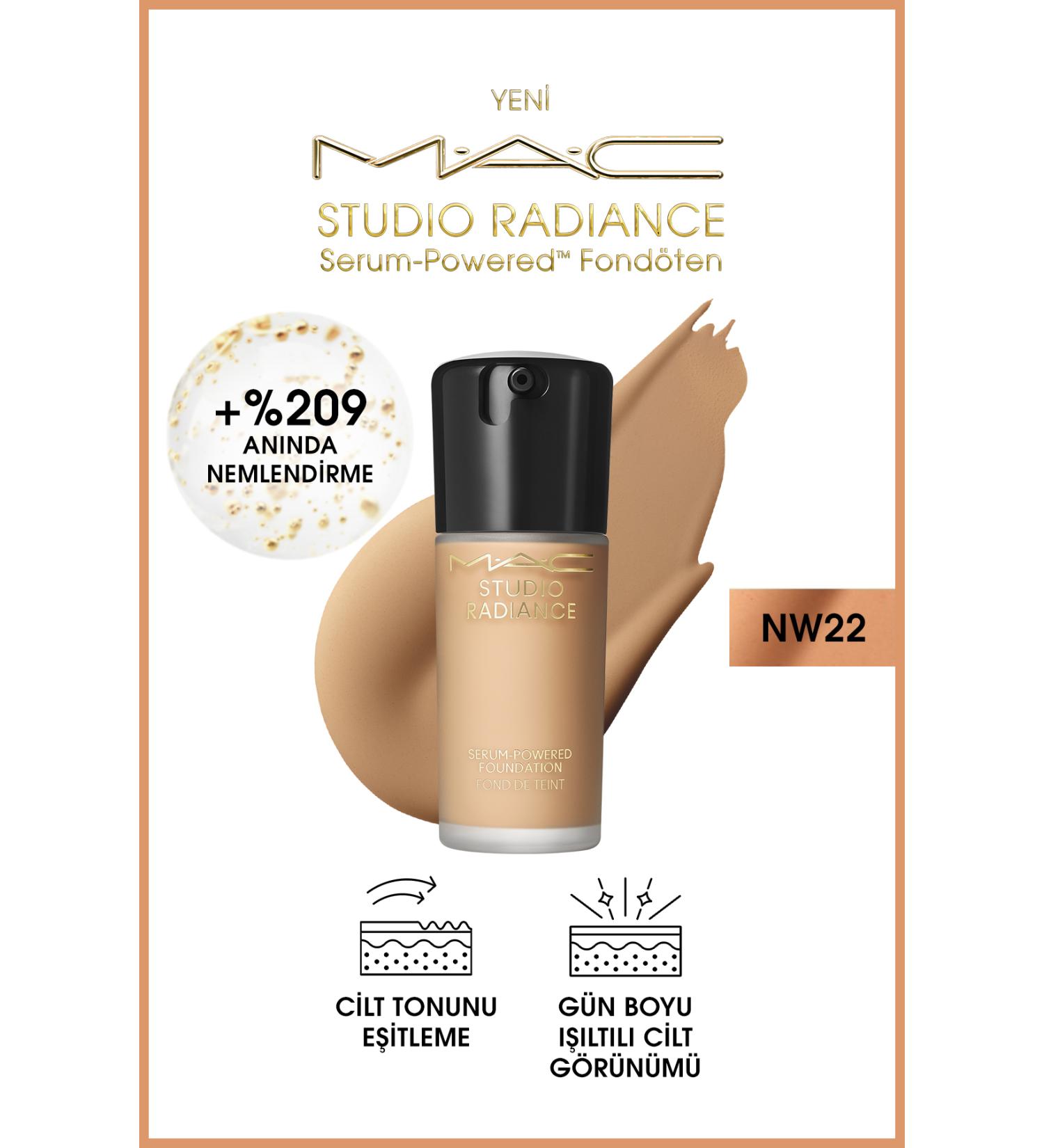 Mac Studio Radiance Serum-powered Luminous Finish Skincare Foundation - Nw22 - 30ml - Buy Online on GoSupps.com