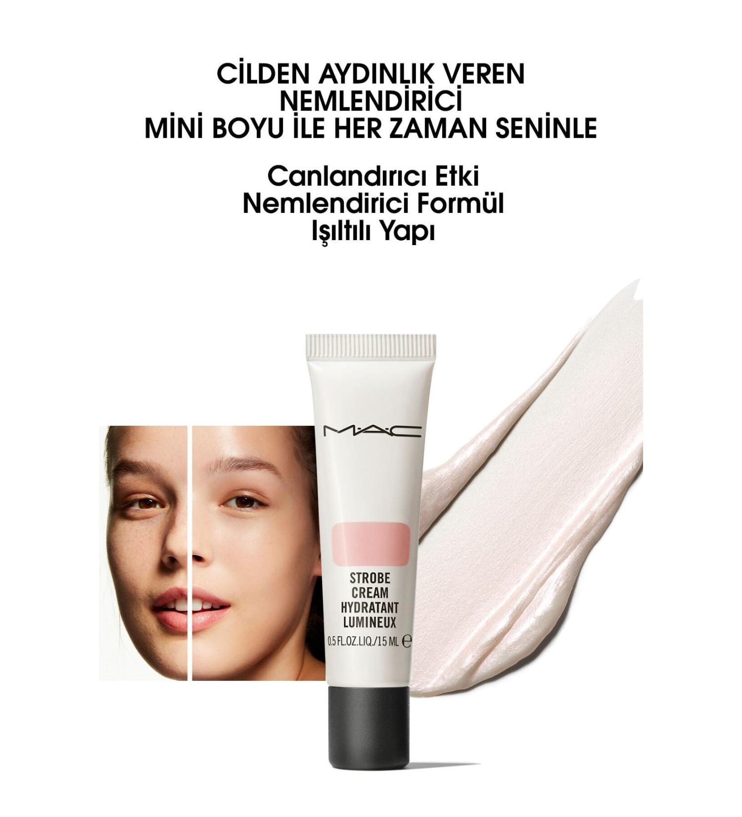 Mac Strobe Cream Pinklight Illuminating Cream Highlighter & Makeup Base Travel Size 15 ml - Buy Online on GoSupps.com