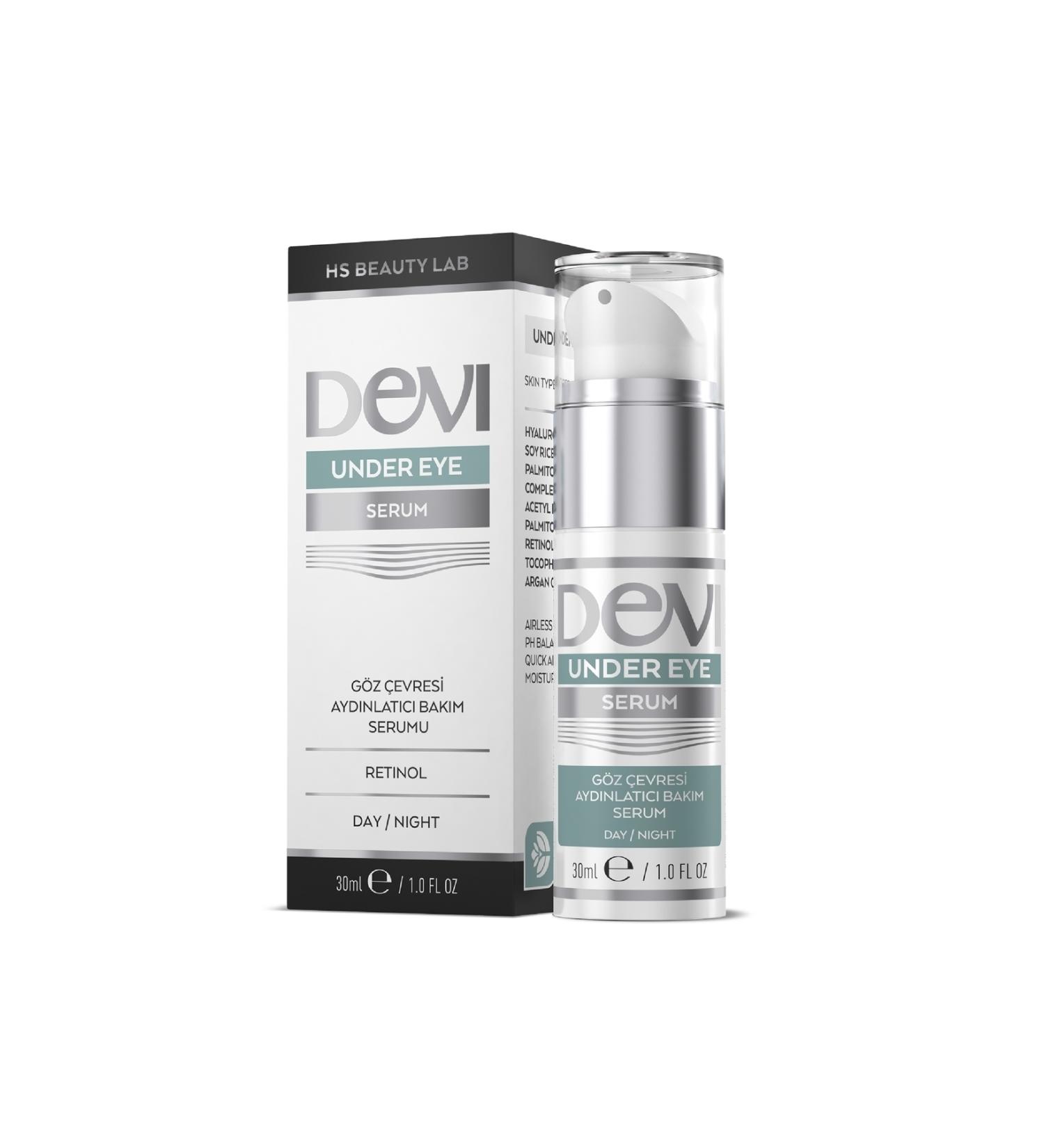 Devi Under Eye Serum 30ml Wrinkle Reducer / Dark Circle Remover Under Eye Serum - Buy Online on GoSupps.com