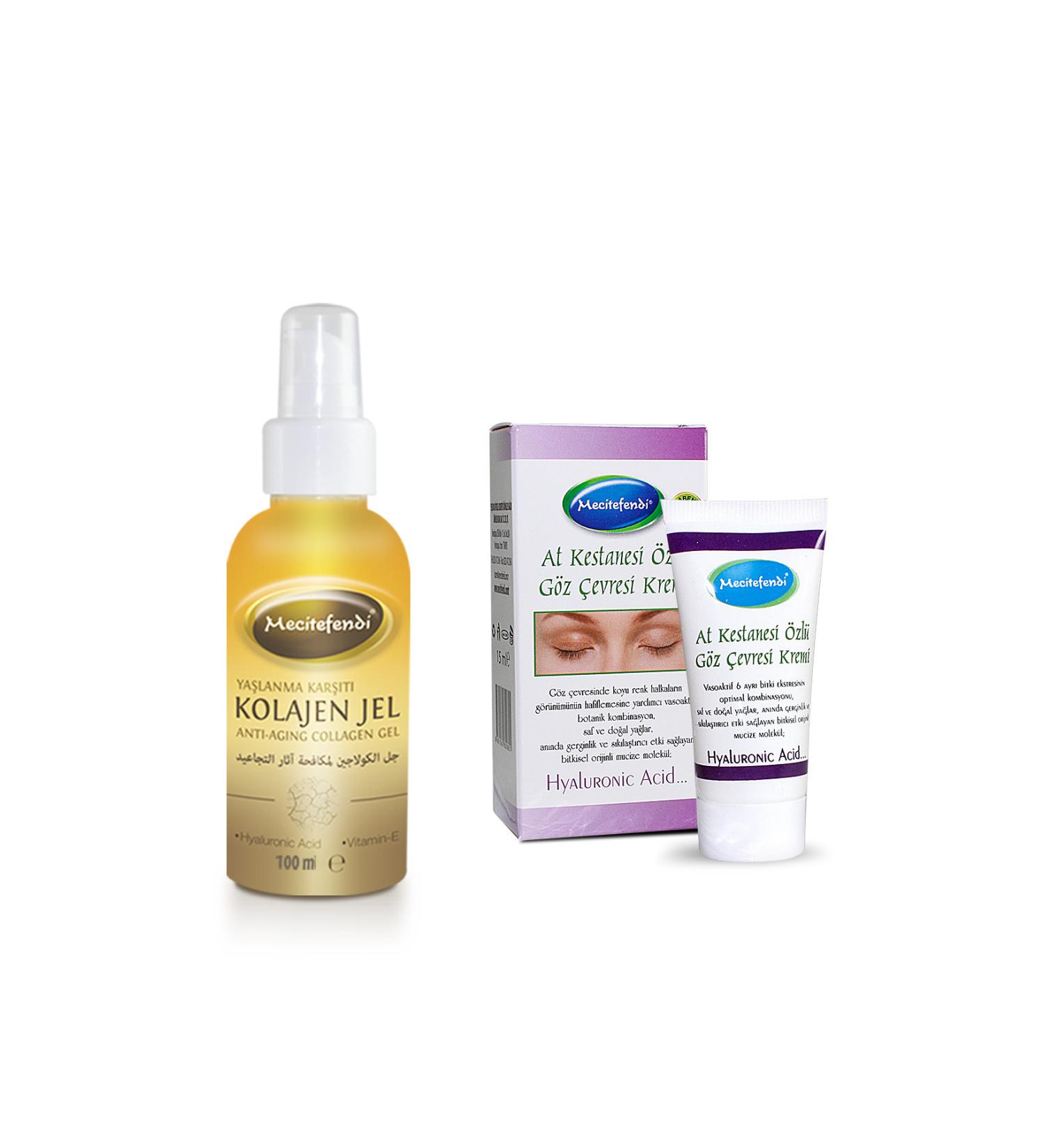 Mecit Efendi COLLAGEN GEL 1 PIECE and EYE CONTOUR CREAM 1 PIECE SET