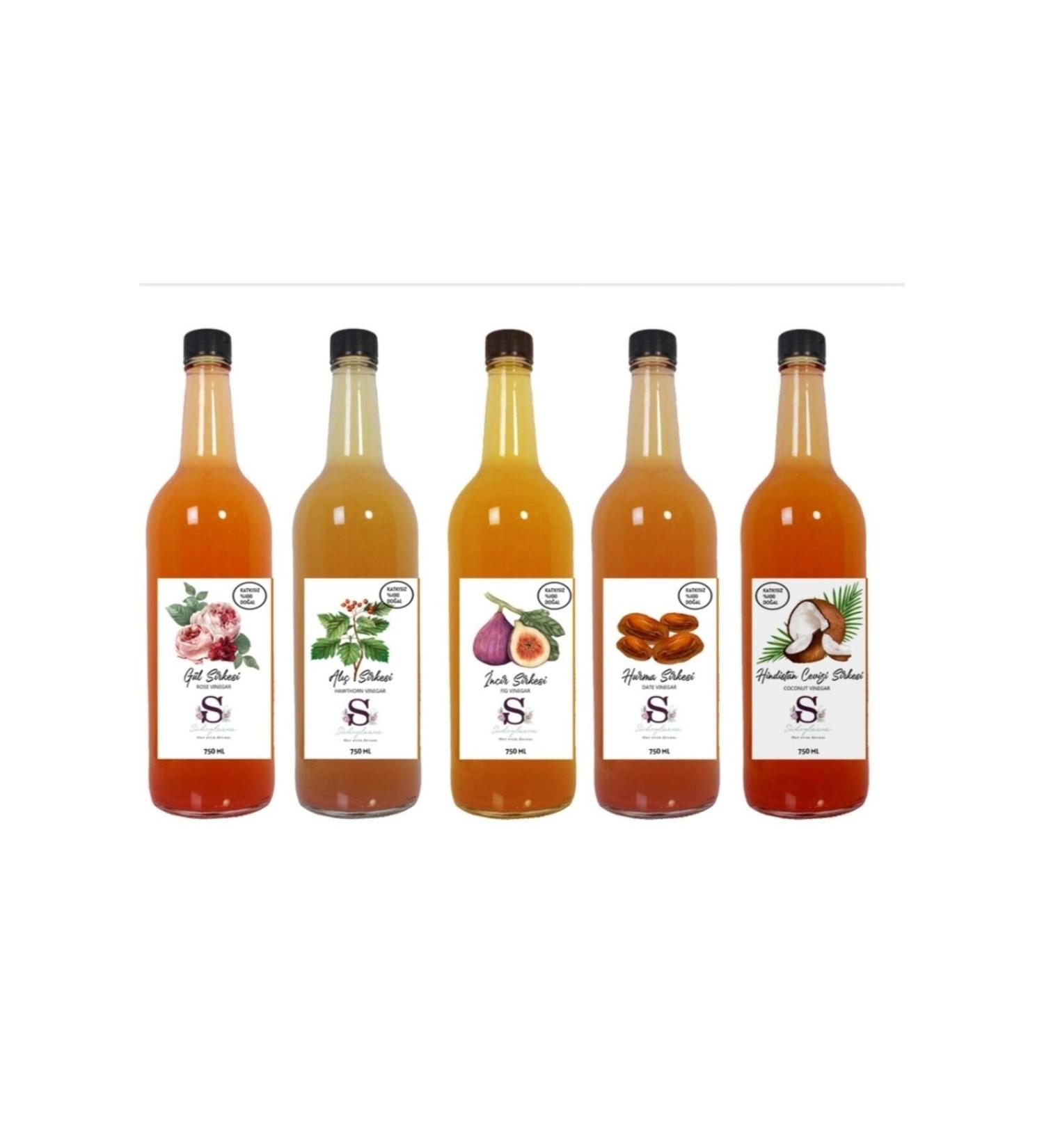 S heylaana Natural Rose Hawthorn Fig Date and Coconut Vinegar 750 ml