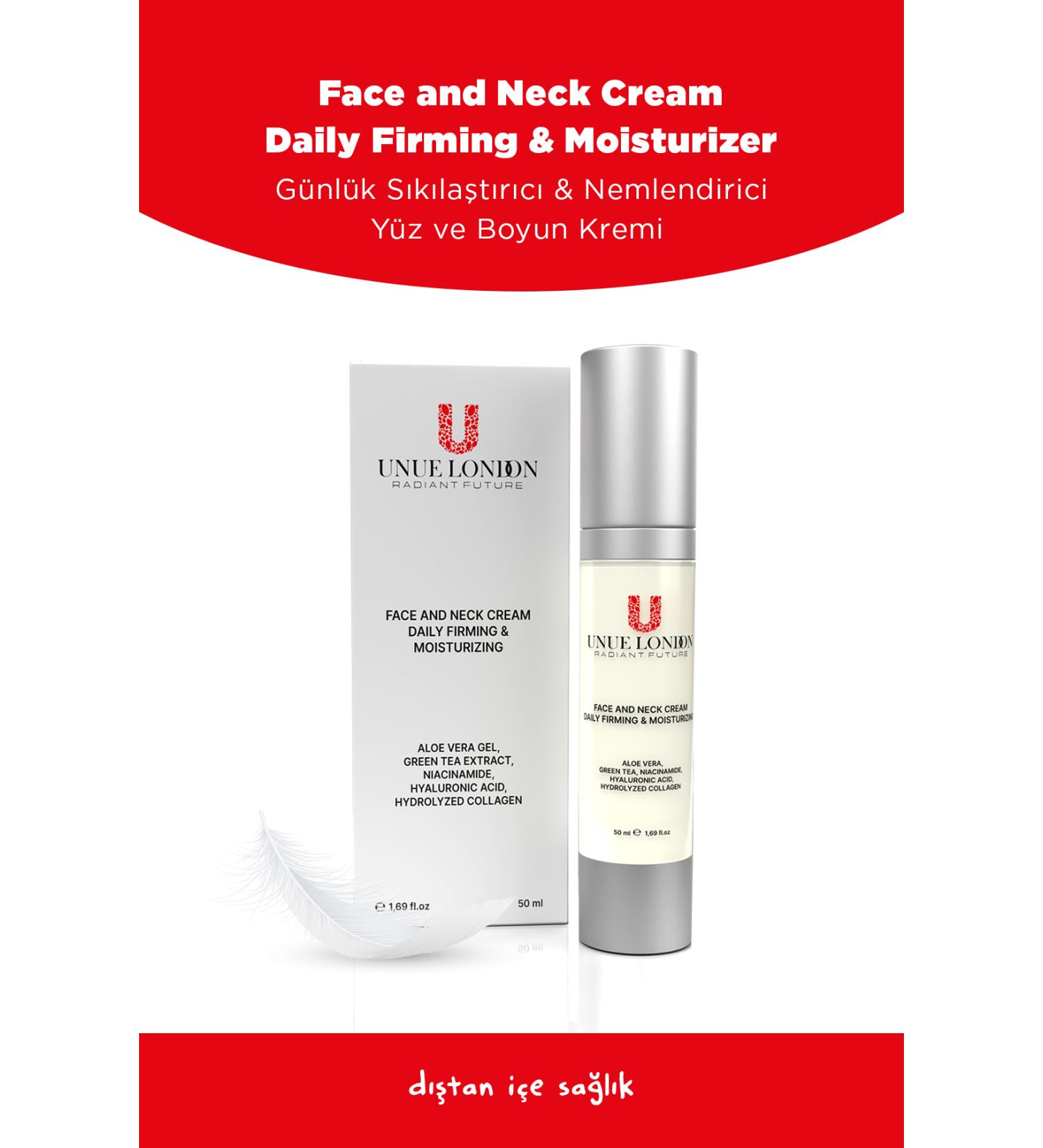 UNUE LONDON Skin Firming & Moisturizing Face & Neck Cream 50ml - Buy Online on GoSupps.com