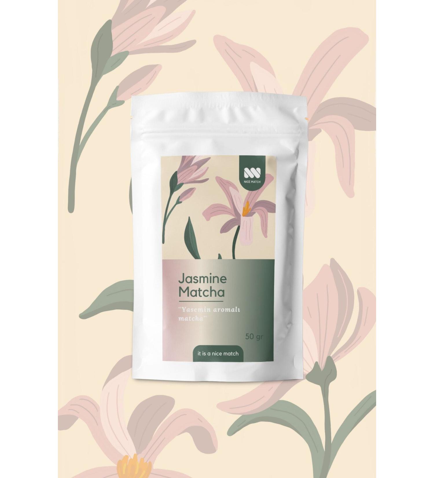 Nice Match Jasmine Matcha - Jasmine Flavored Matcha 50 gr - Buy Online on GoSupps.com