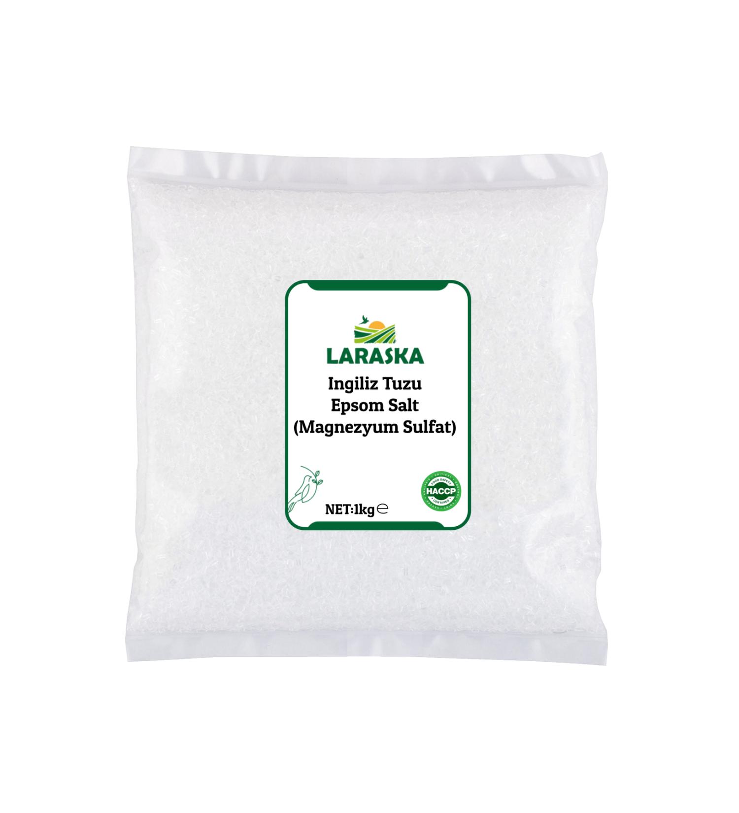 Laraska English Salt - Epsom Salt - Edible Magnesium Sulphate 1kg - Edible Epsom Salt 1kg - Buy Online on GoSupps.com