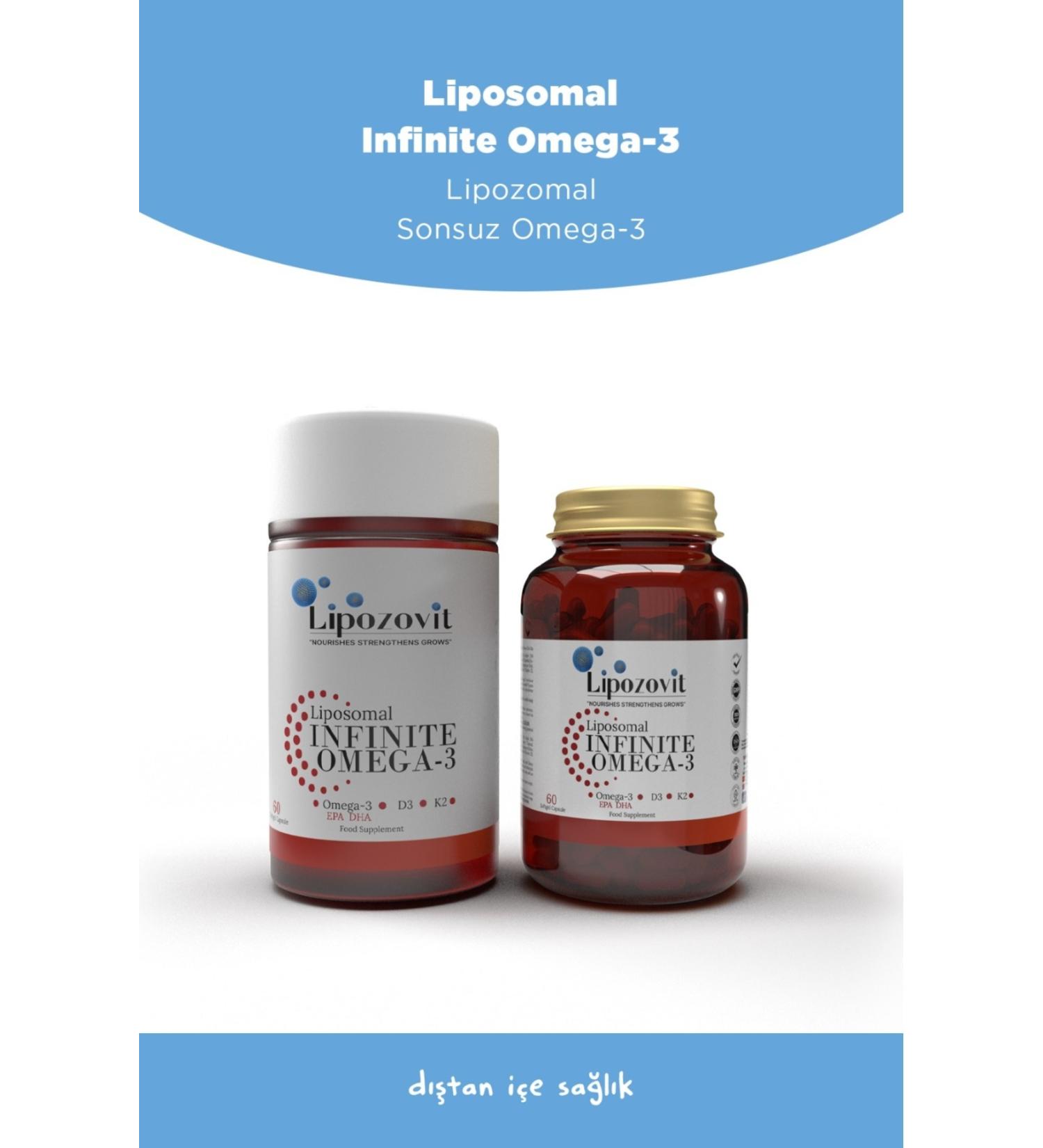 LIPOZOVIT Liposomal Infinite Omega-3 60 Capsules - Buy Online on GoSupps.com