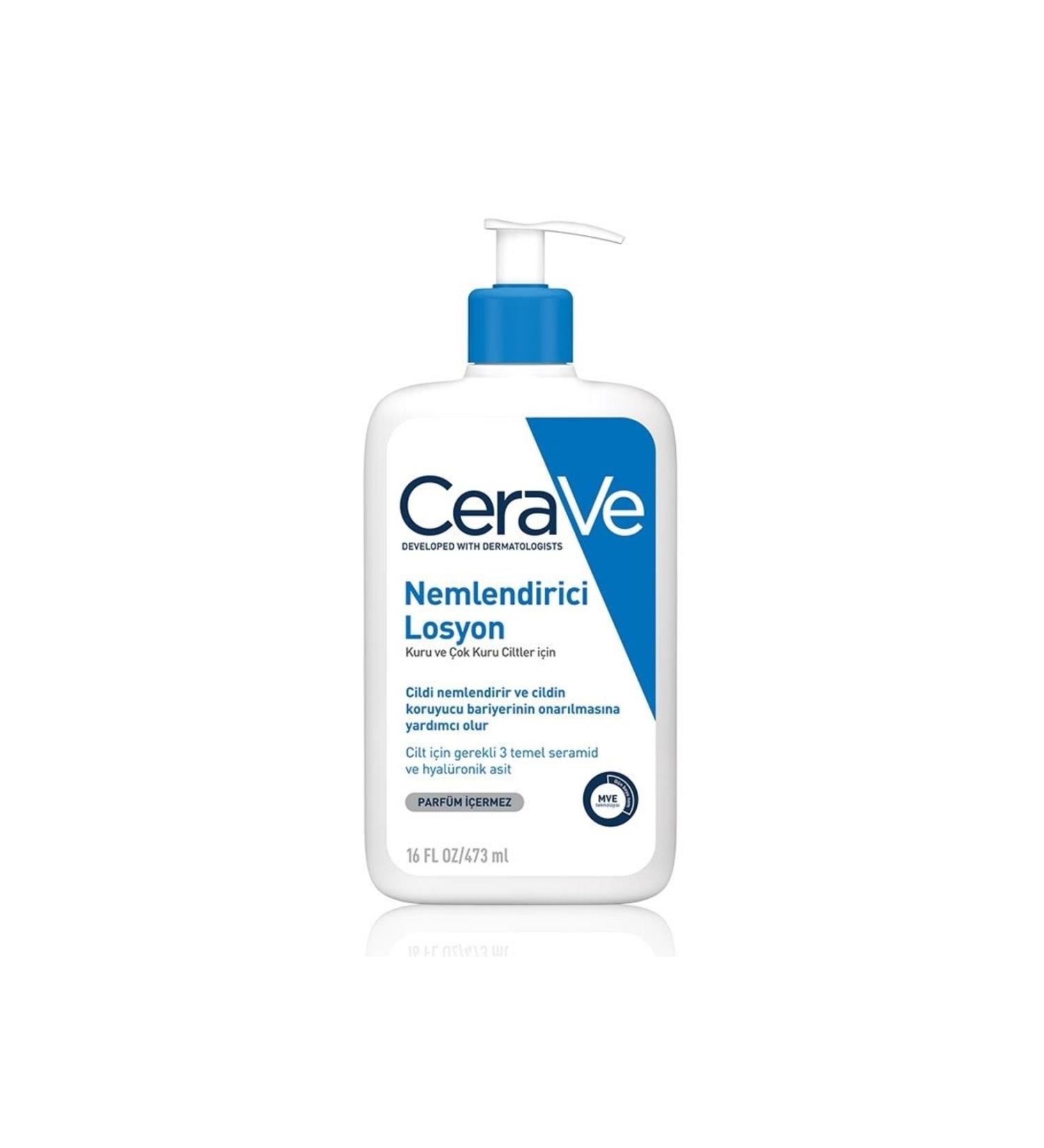 CeraVe Instantly Absorbed Moisturizing Lotion with Ceramide and Hyaluronic Acid for Dry Skin 473ml