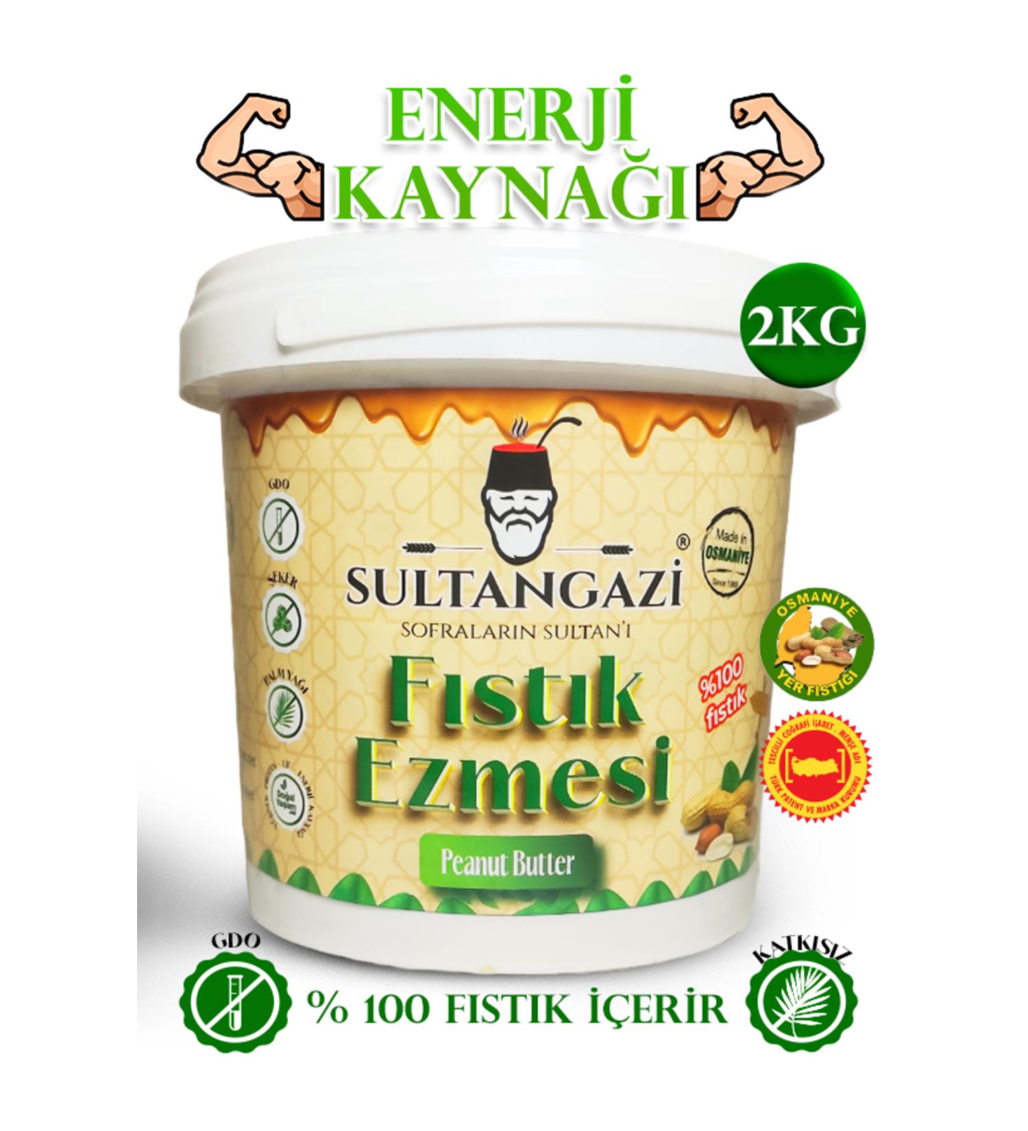 Sultan Gazi Peanut Butter Sugar-Free Plain (0 Peanut) 2kg