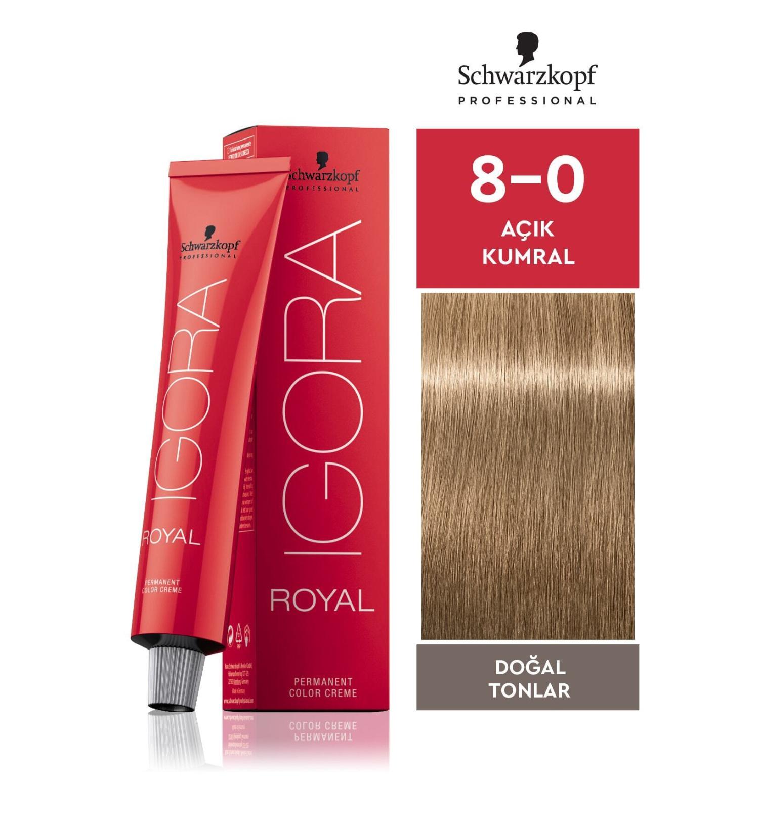 Igora Royal Natural Tones 8-0 Light Blonde Hair Dye 60 ml - Buy Online on GoSupps.com
