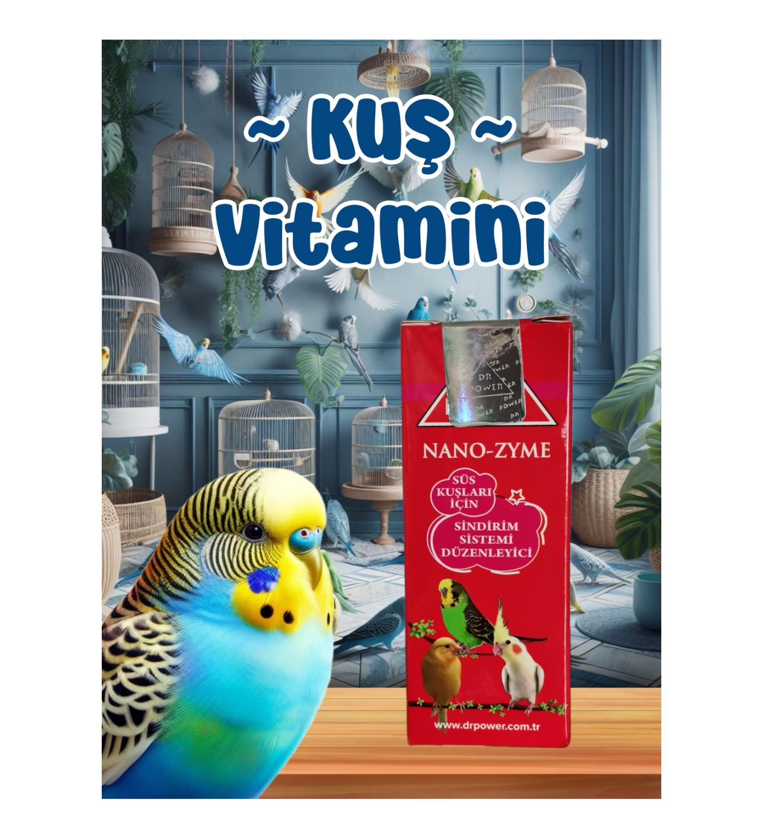 MD ZM R Bird Vitamin / Digestive System Regulator / Used in Budgerigars Parrots etc.