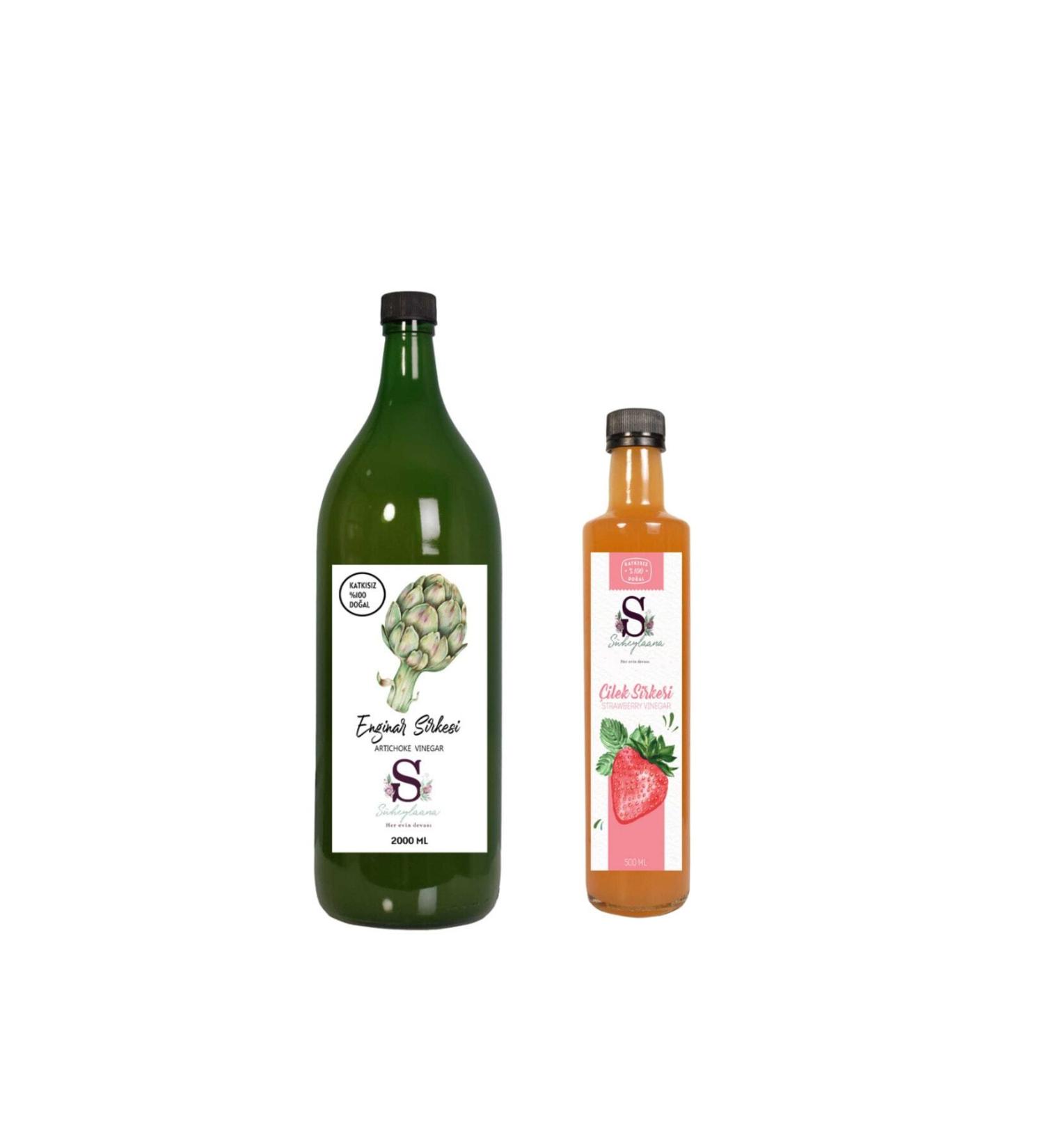 S heylaana Natural Artichoke Vinegar 2000 Ml - Natural Strawberry Vinegar 500 Ml