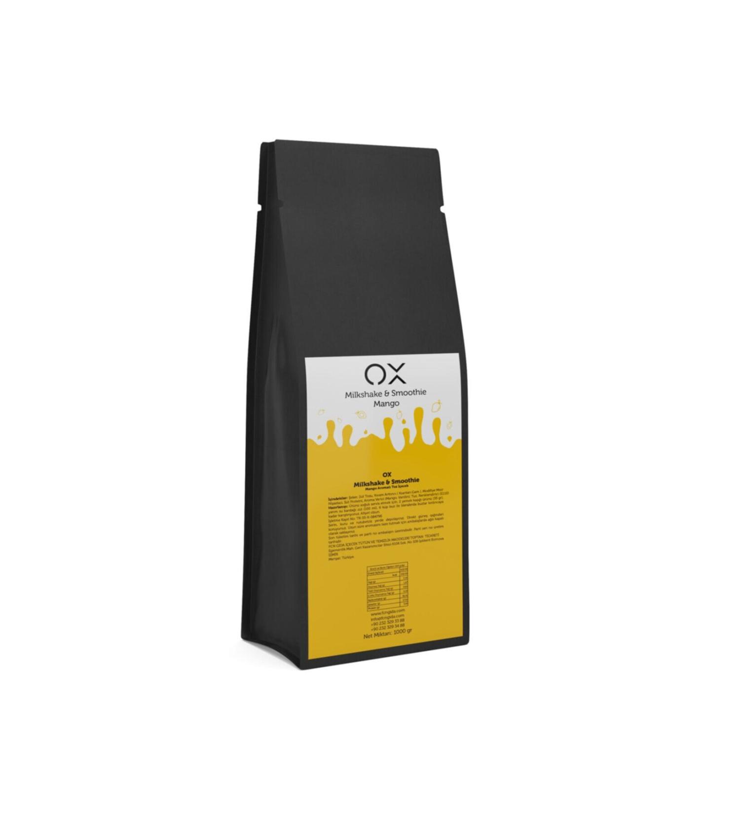 OX Milkshake Mango Milkshake Drink Powder Smoothie Foil Packaging 1000 G