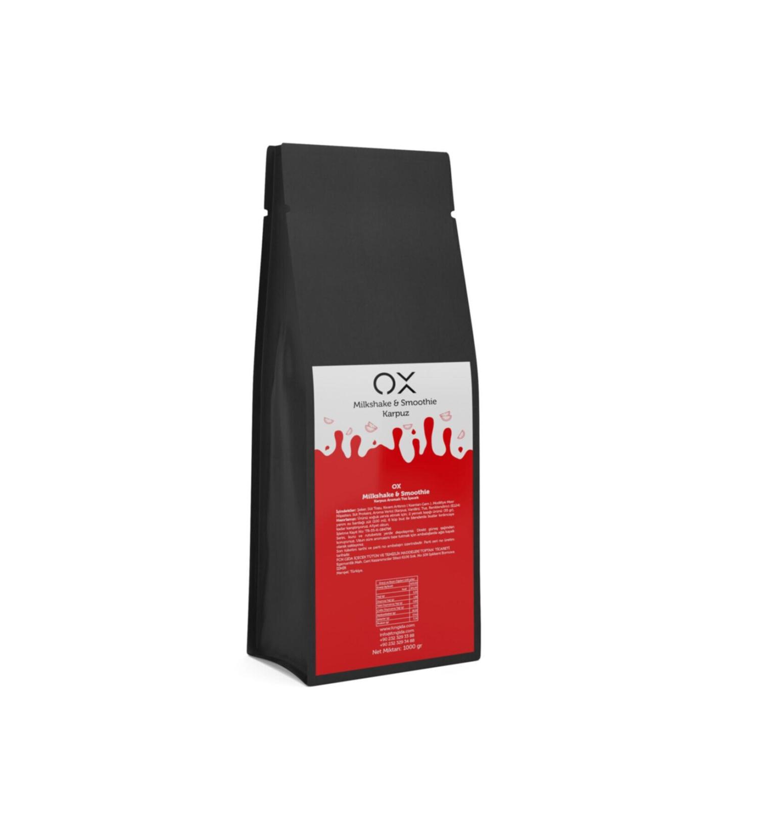 OX Milkshake Watermelon Milkshake Drink Powder Smoothie Foil Packaging 1000 G