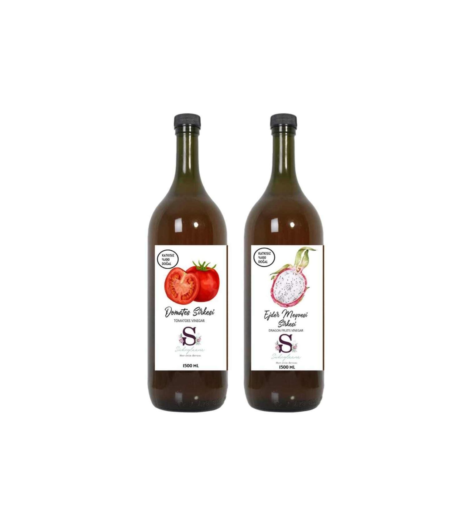 Suheylaana Natural Tomato Vinegar 1500 Ml - Natural Dragon Fruit Vinegar 1500 Ml
