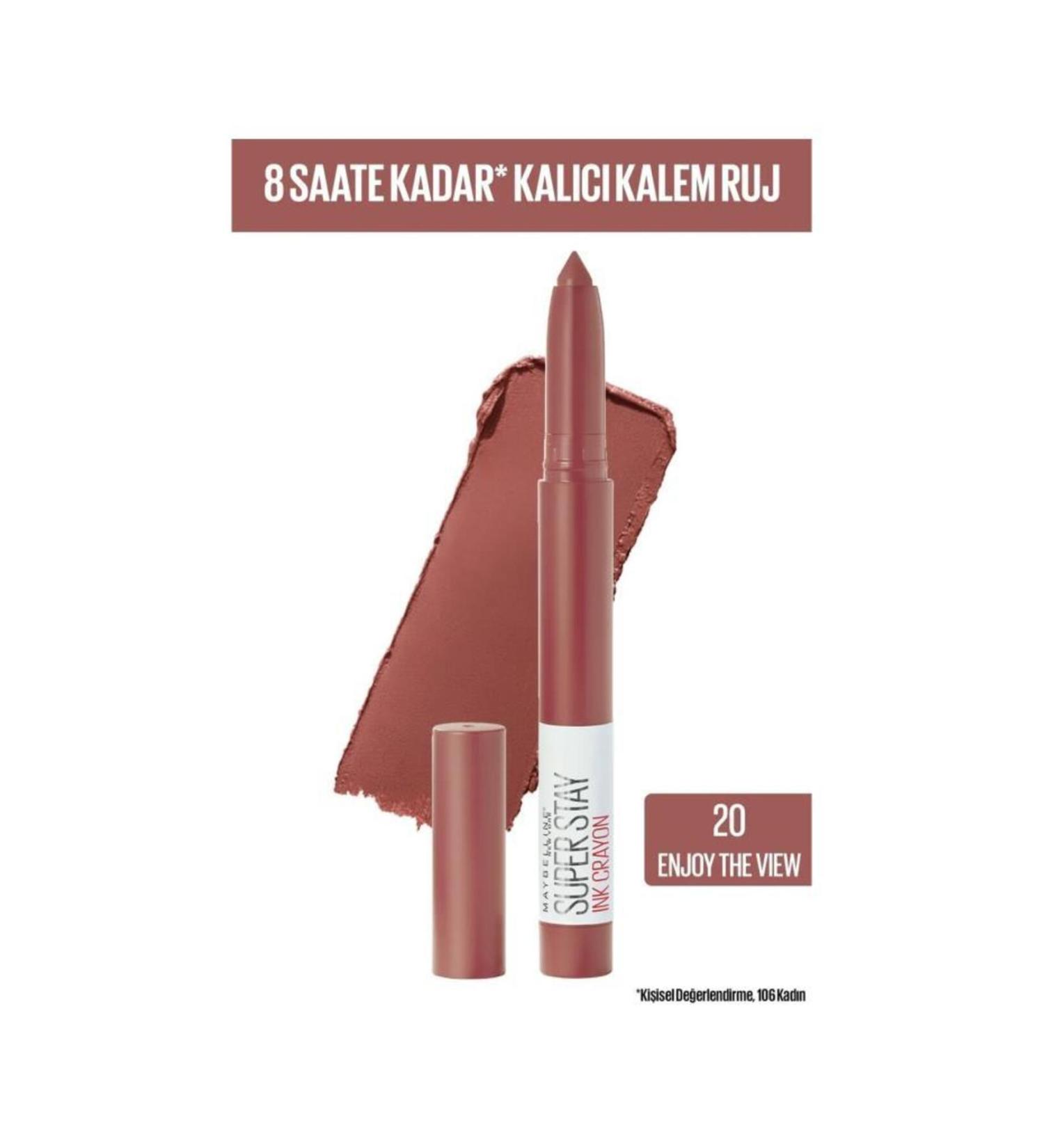 Maybelline New York Super Stay Ink Crayon 20 Enjoy The View Lipstick - Buy Online on GoSupps.com