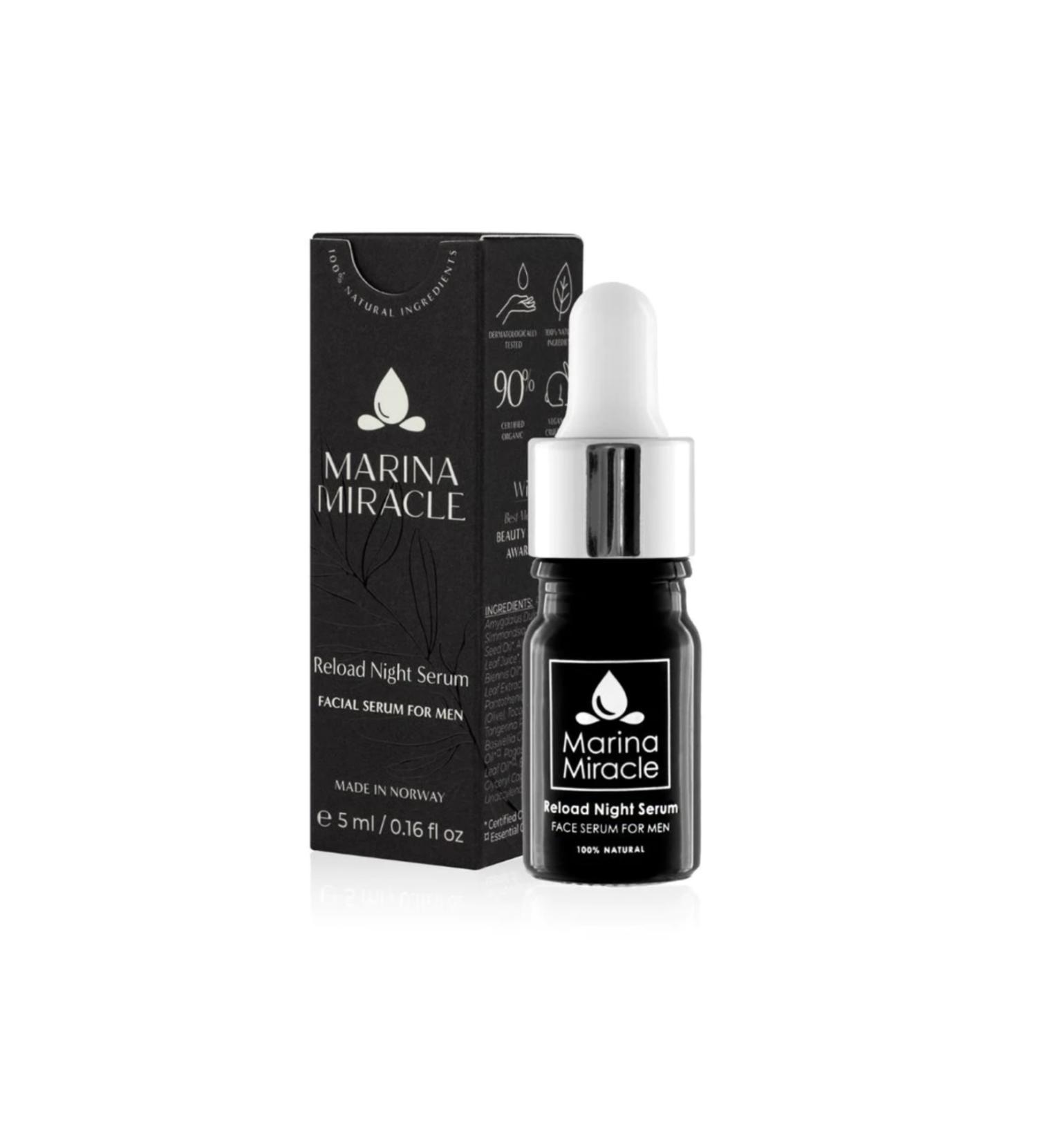 Marina Miracle Reload night serum for men - 5 ml small bottle