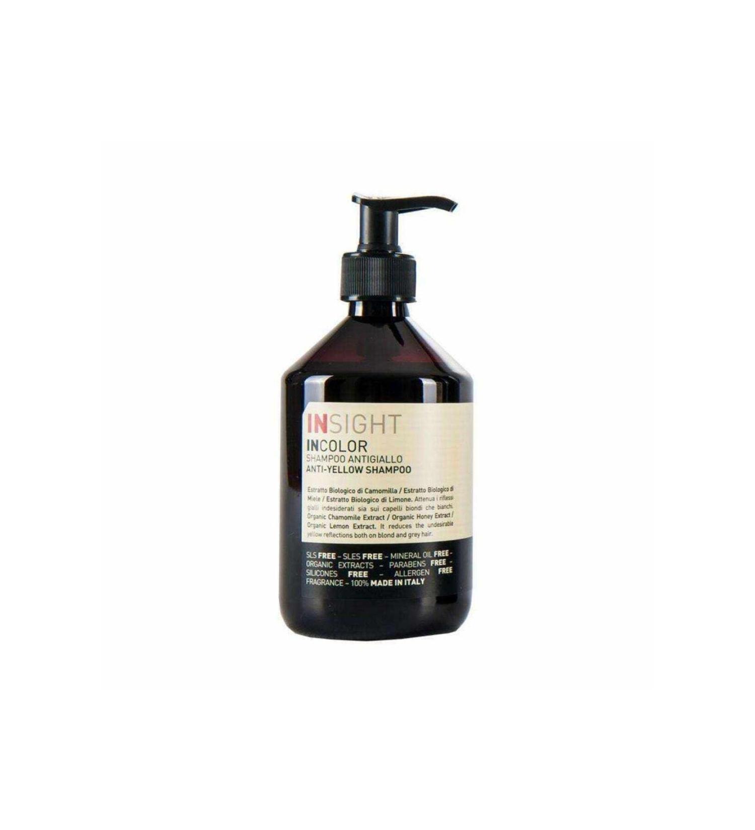Insight Incolor Anti Yellow Silver Colored Hair Shampoo 400ml 8029352354021