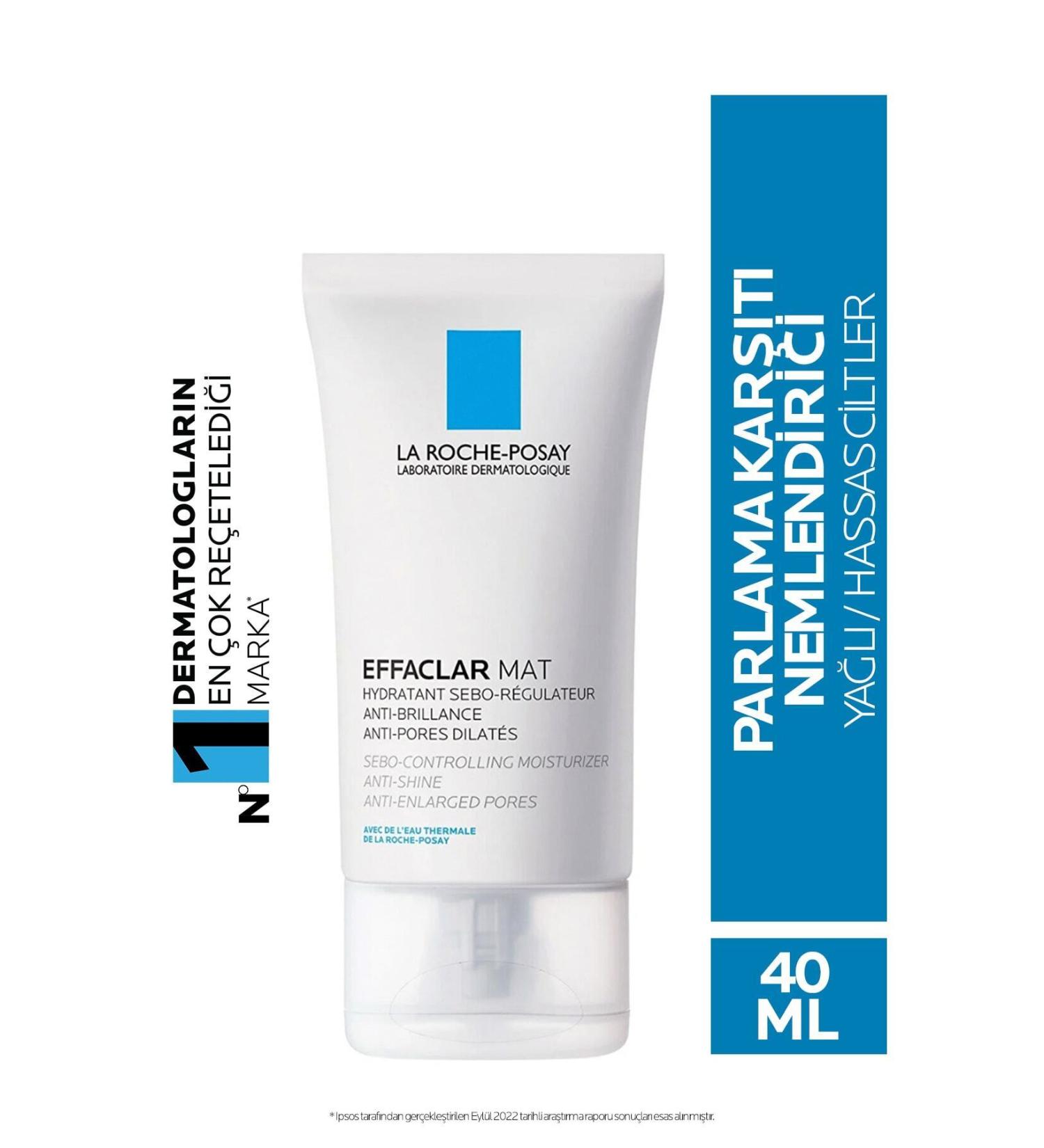 La Roche Posay Anti-Shine Effaclar Matte Care Cream for Oily Skin Face Cream 40 Ml