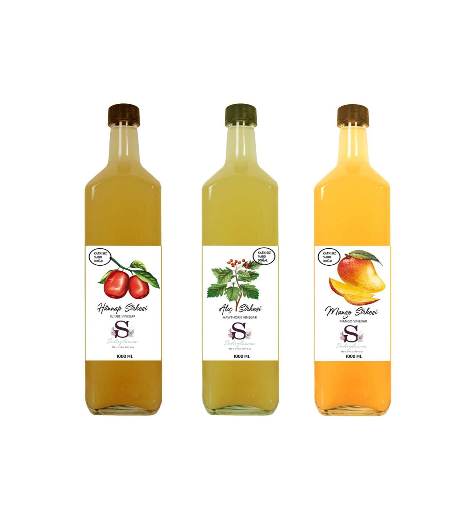 S heylaana Natural Jujube Hawthorn and Mango Vinegar 1000 ml