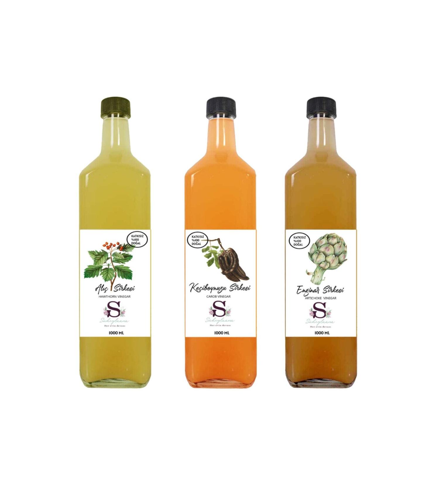 S heylaana Natural Hawthorn Carob and Artichoke Vinegar 1000 Ml