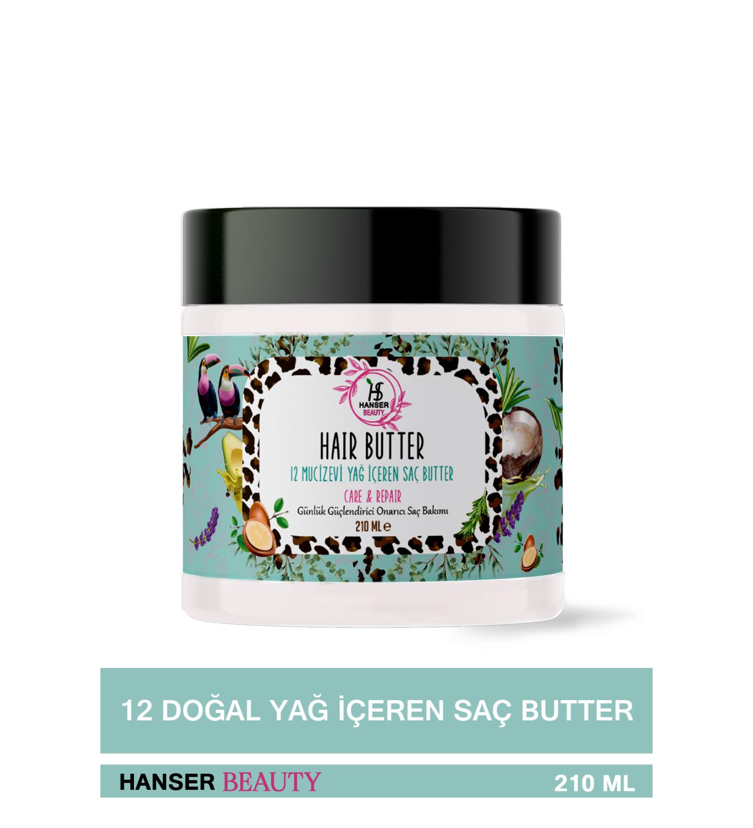 Hanser Beauty Hair Butter 12 Oil Nourishing and Moisturizing Hair Care Oil 210 ml - Buy Online on GoSupps.com