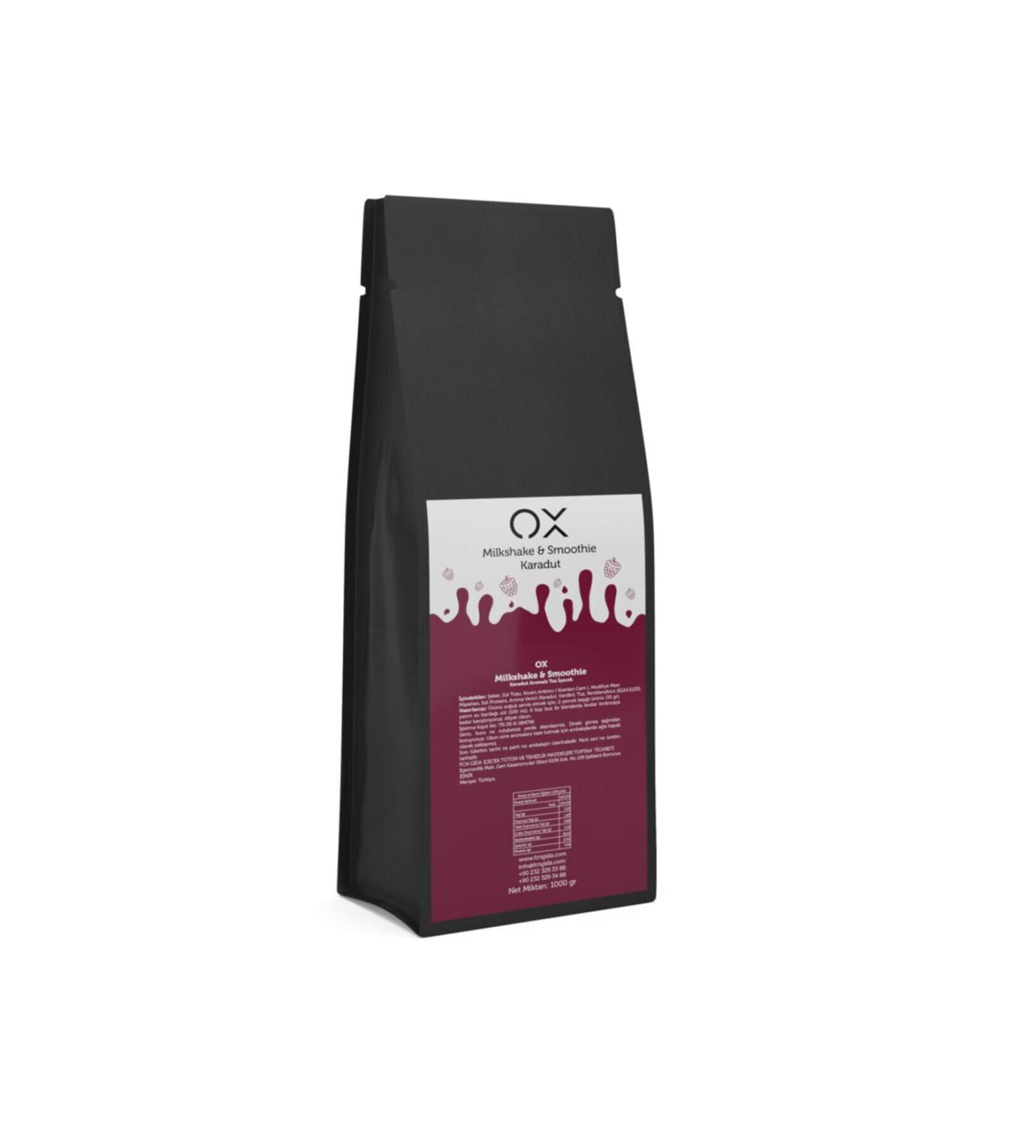 OX Milkshake Black Mulberry Milkshake Drink Powder Smoothie Foil Packaging 1000 G