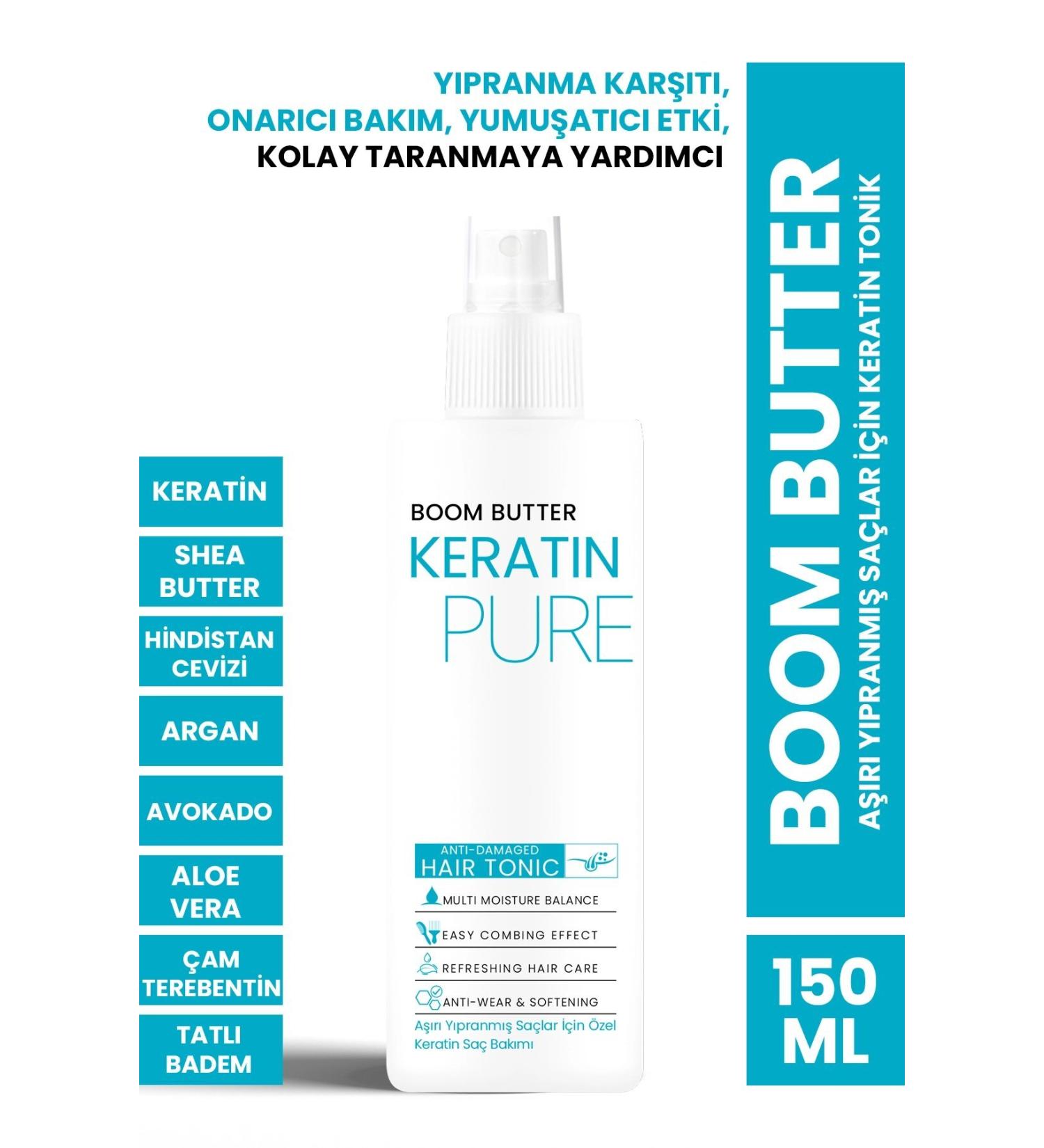 BOOM BUTTER Keratin Tonic for Extremely Damaged Hair 150ML