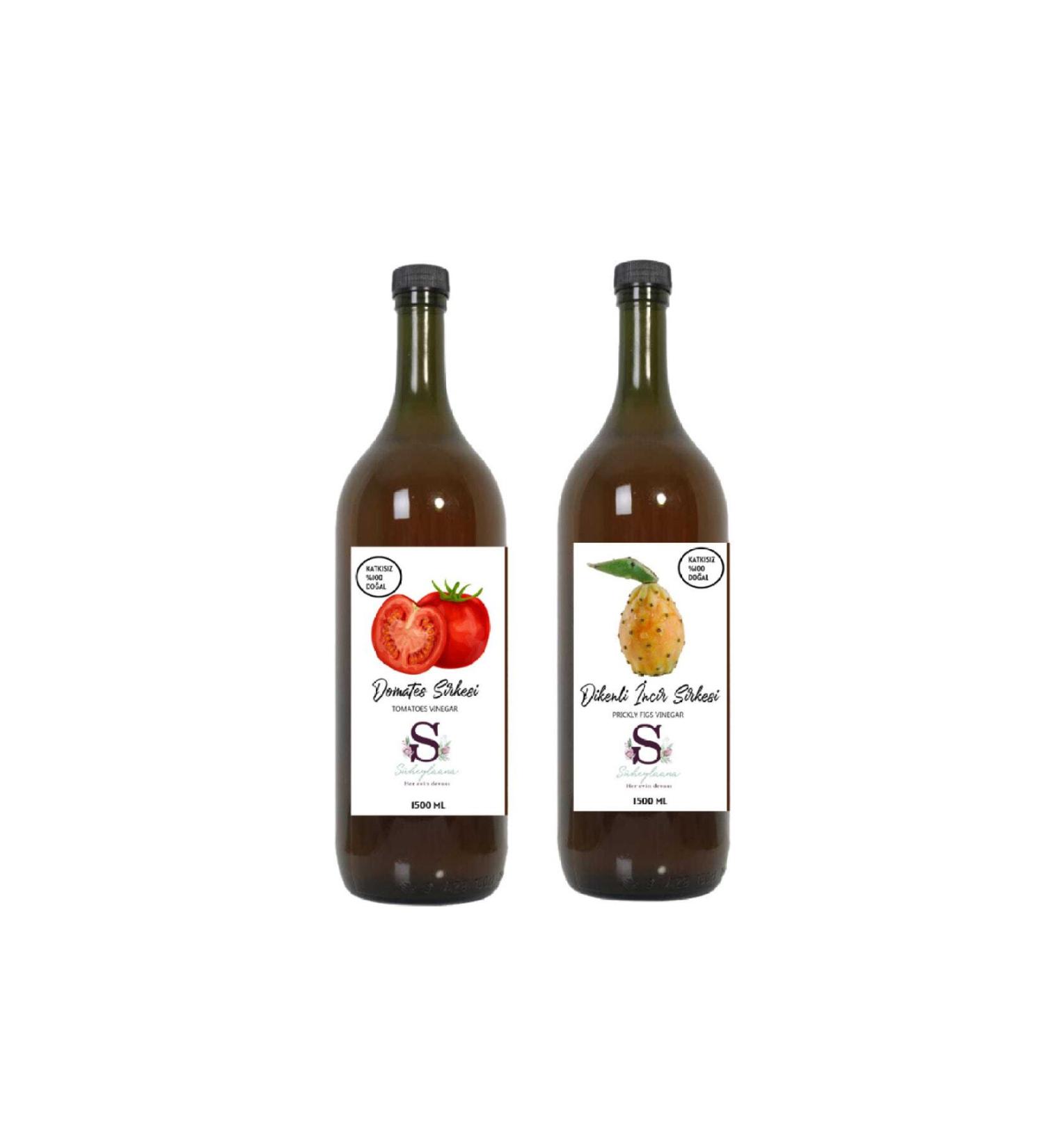 Suheylaana Natural Tomato Vinegar 1500 ml - Natural Prickly Fig Vinegar 1500 ml