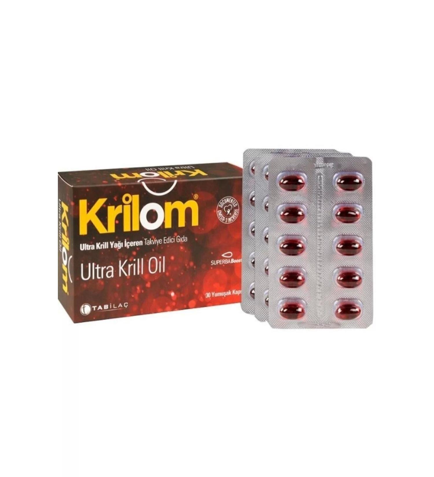 Krilom Ultra Krill Oil Food Supplement 30 Soft