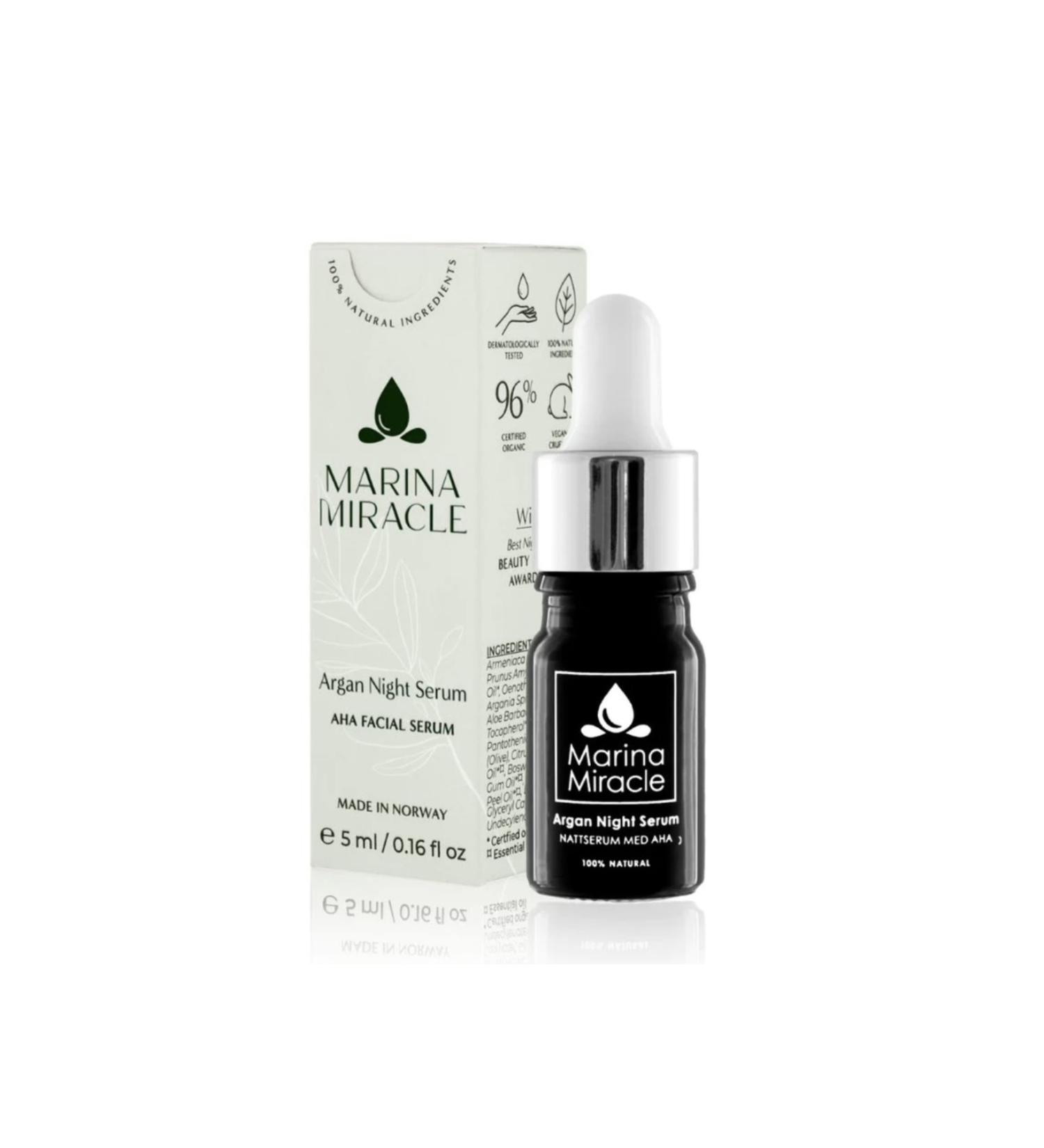 Marina Miracle Argan Night Serum- 5 ml small bottle