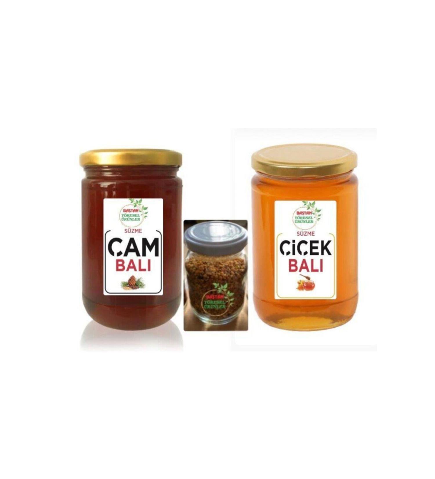 850 grams of Regional Highland Pine Honey 850 grams of Highland Flower Honey 100 grams of Pollen - Buy Online on GoSupps.com