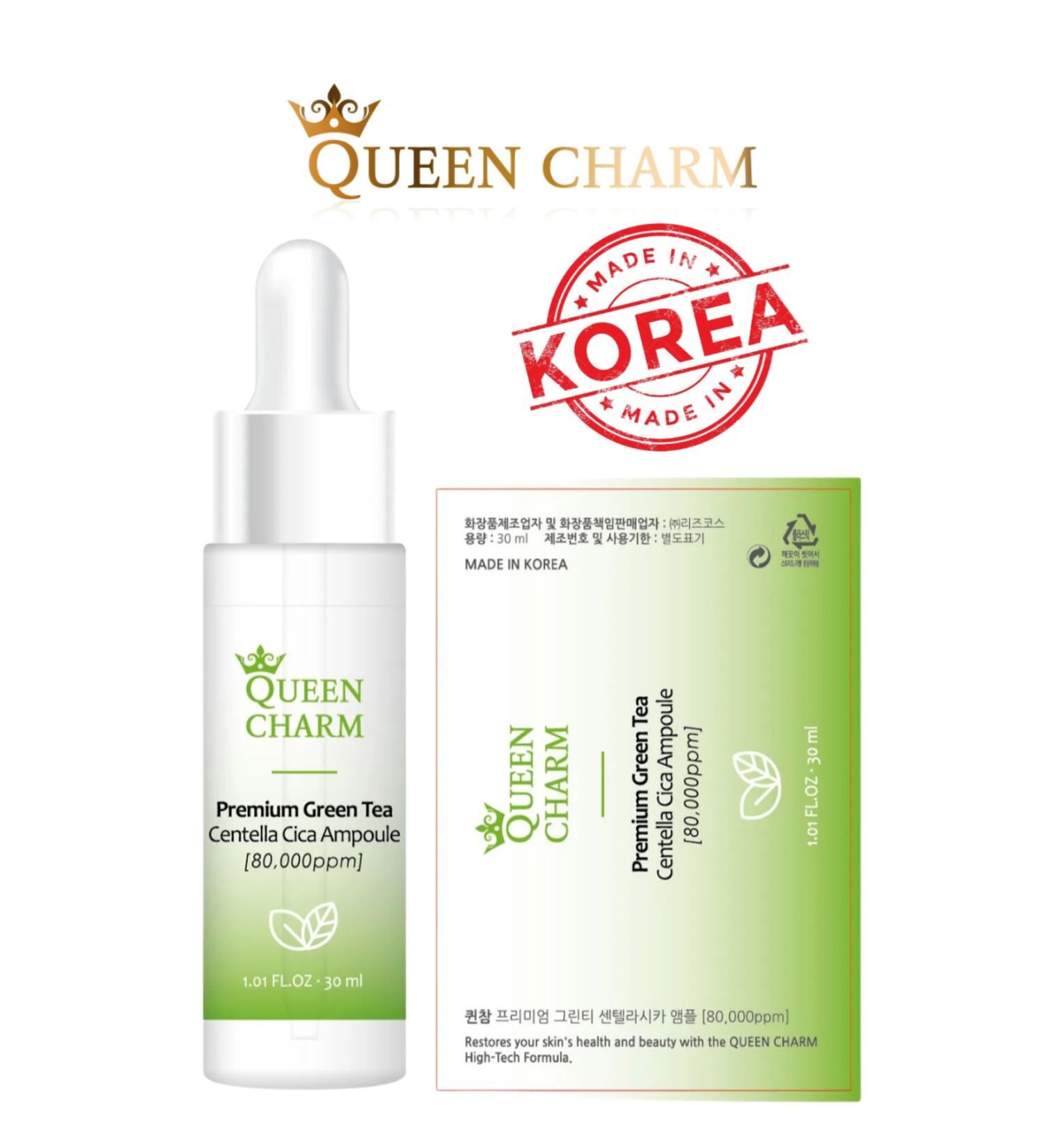 QUEEN CHARM GreenTea Centella Cica Premium Serum for Acne-Prone Skin - Buy Online on GoSupps.com