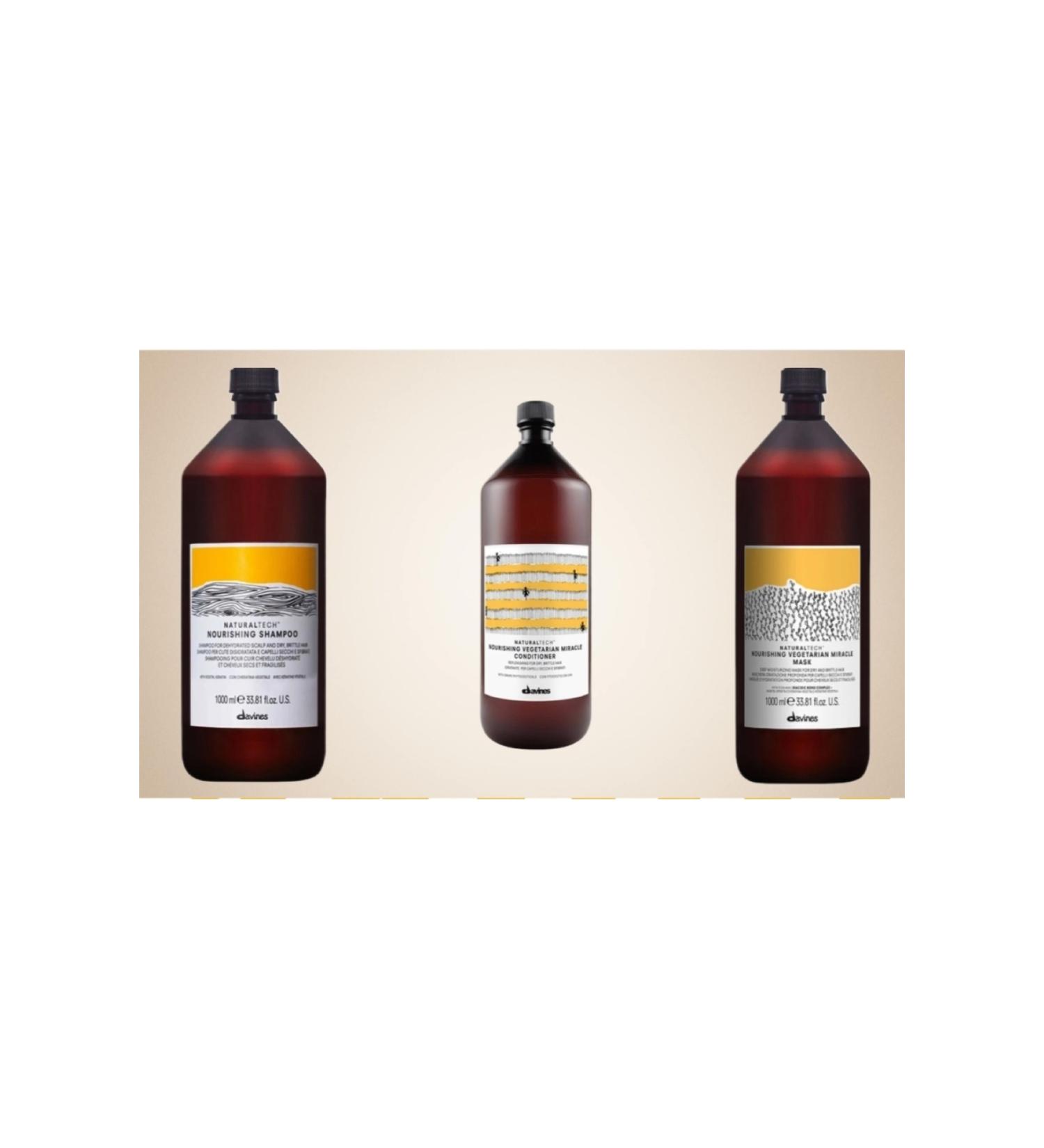 Davines Nourishing Protein Repair Set: Shampoo (1000ml) Conditioner (1000ml) Hair Mask (1000ml)