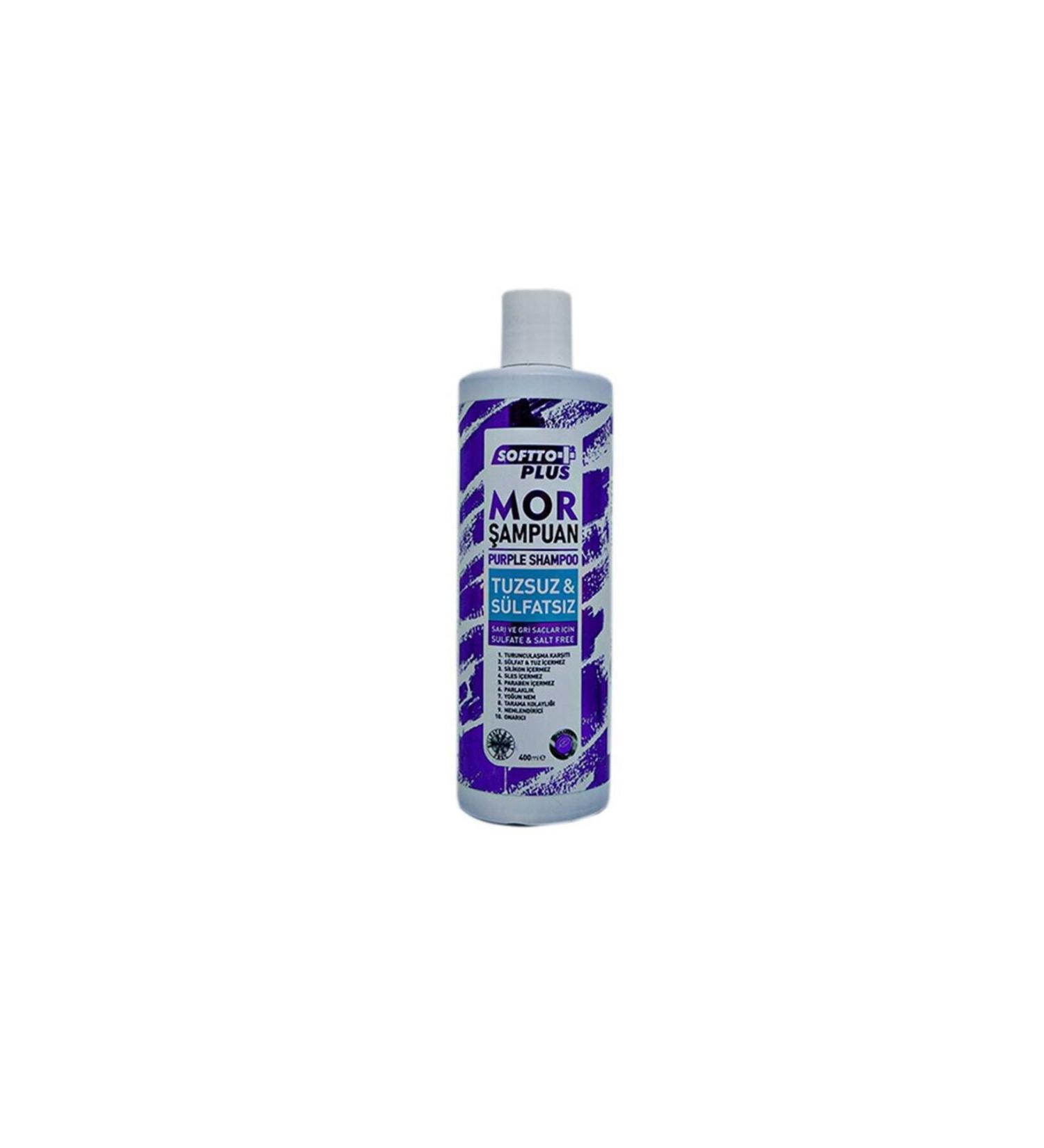 Softto Plus Color Protecting Shine Anti-Slope Purple Sulfate-Free Salt-Free Shampoo 400ml