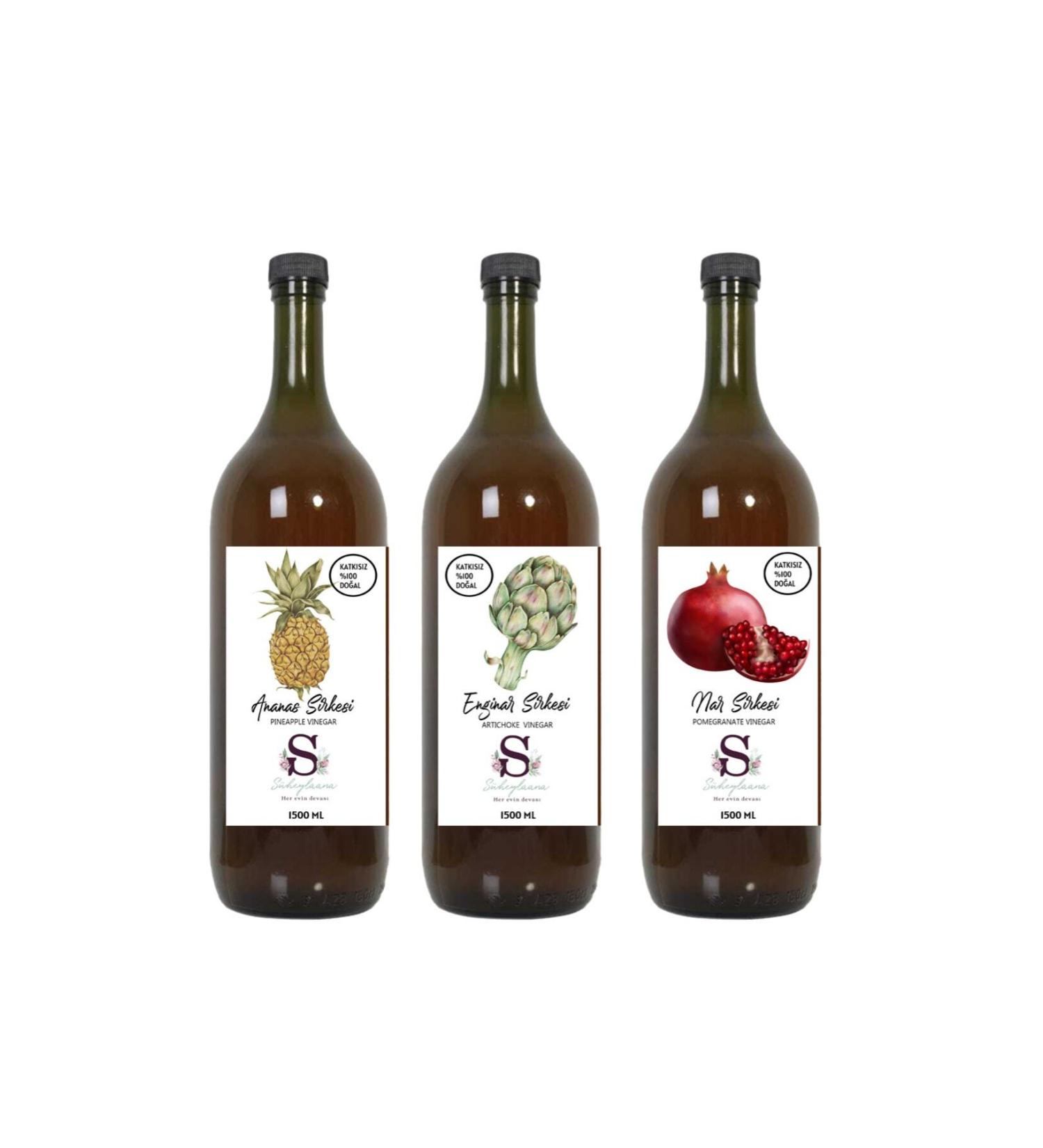 S heylaana Natural Pineapple Artichoke and Pomegranate Vinegar 1500 Ml
