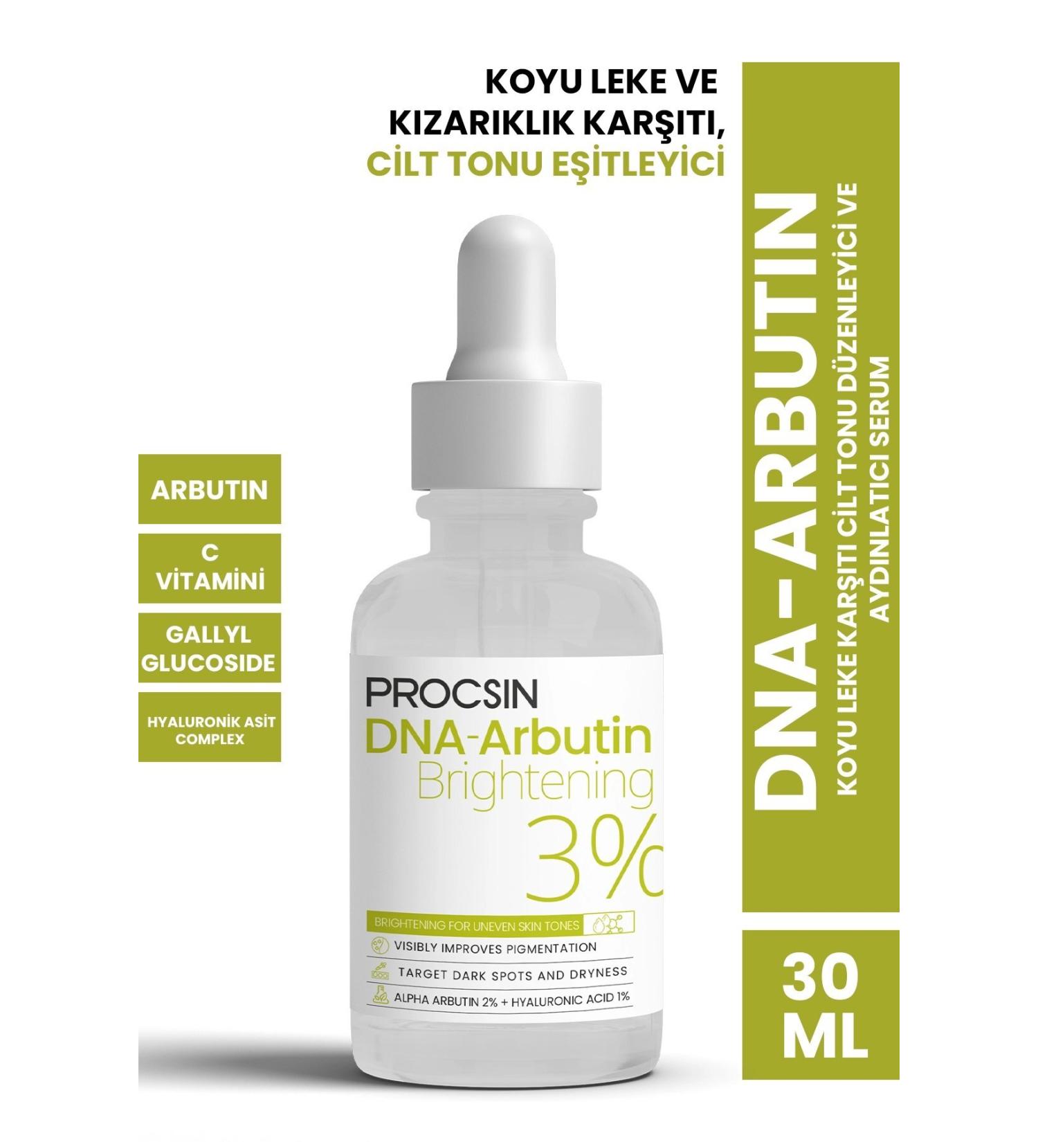 PROCSIN Dna-arbutin Anti-Dark Spot Skin Tone Corrector and Brightening Serum 30 ml