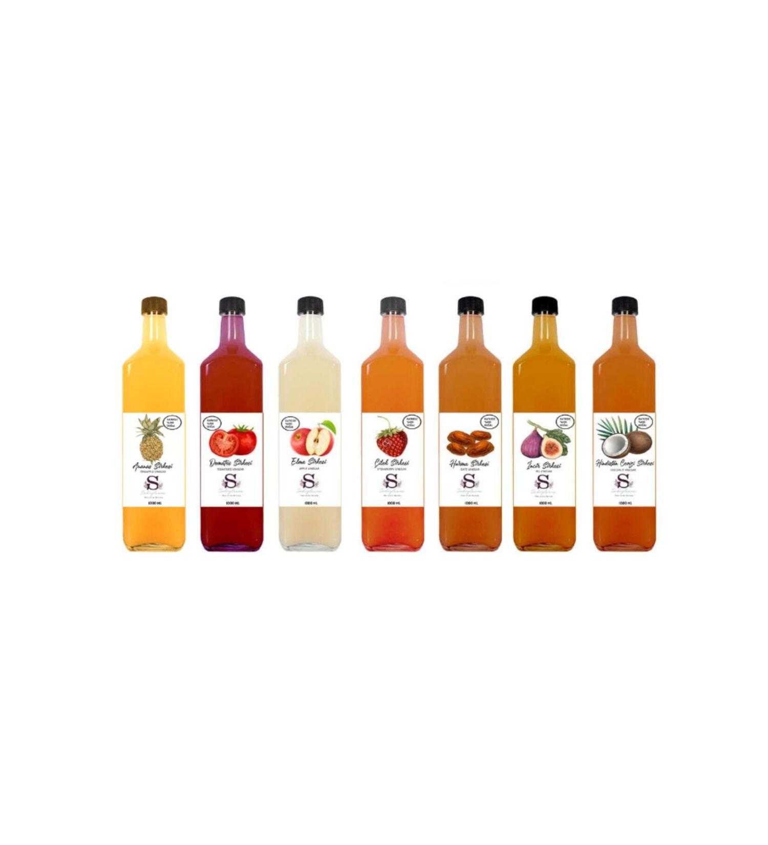 Suheylaana Natural Pineapple Tomato Apple Strawberry Date Fig and Coconut Vinegar 1000 Ml