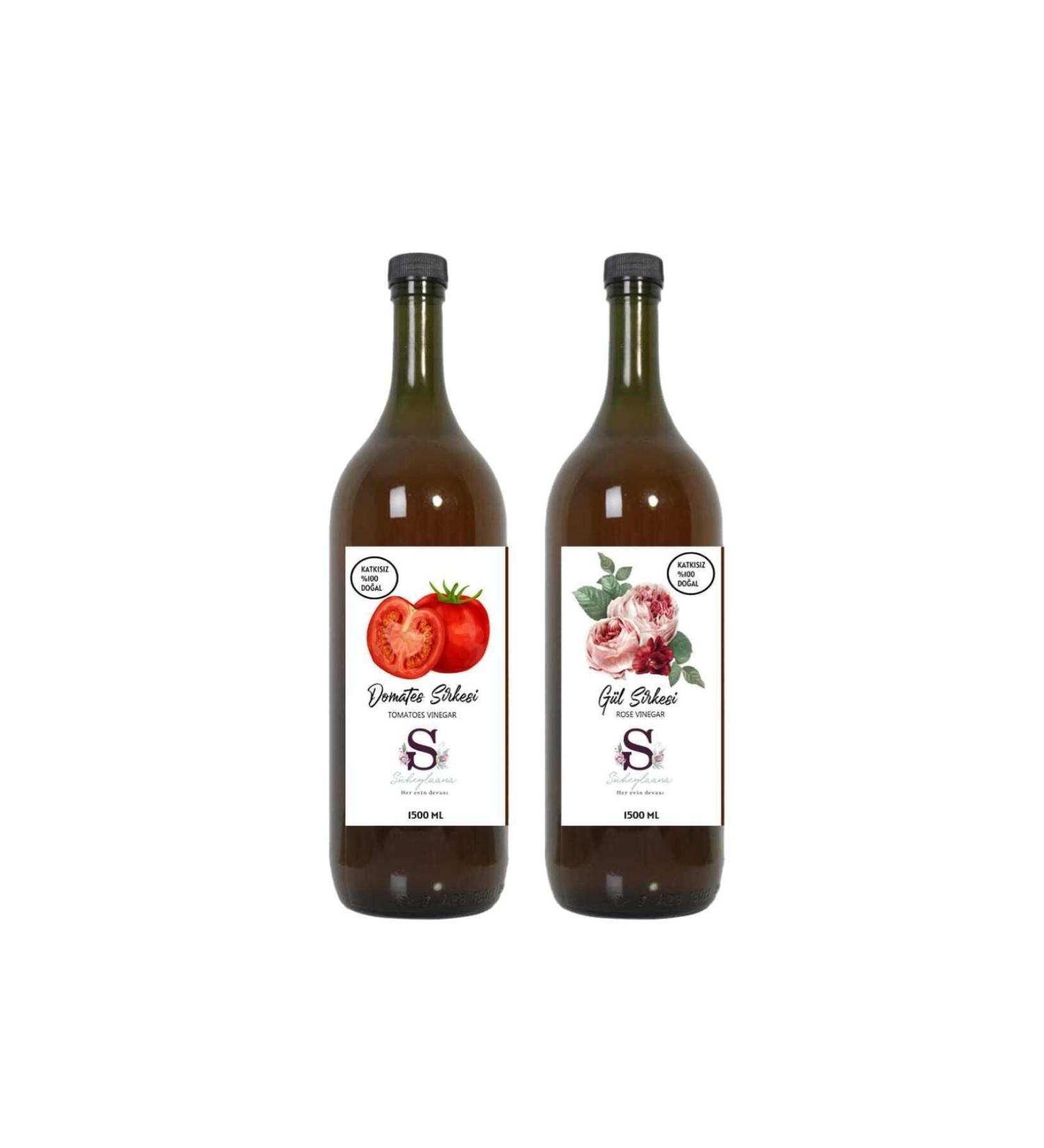 Suheylaana Natural Tomato Vinegar 1500 Ml - Natural Green Grape Vinegar 1500 Ml