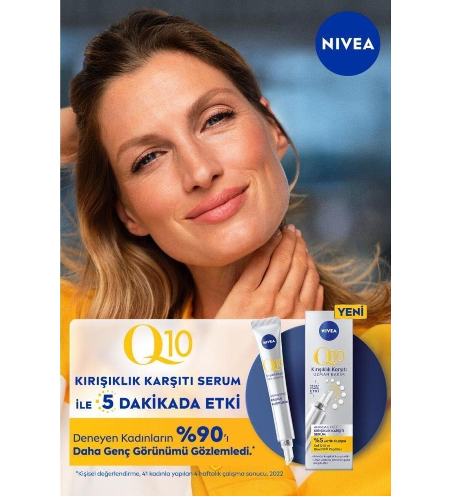 NIVEA 5 MINUTE ANTI-WRINKLE INSTANT EFFECTIVE SKIN CARE SERUM PURE Q10 15ML BRIGHTT543 - Buy Online on GoSupps.com