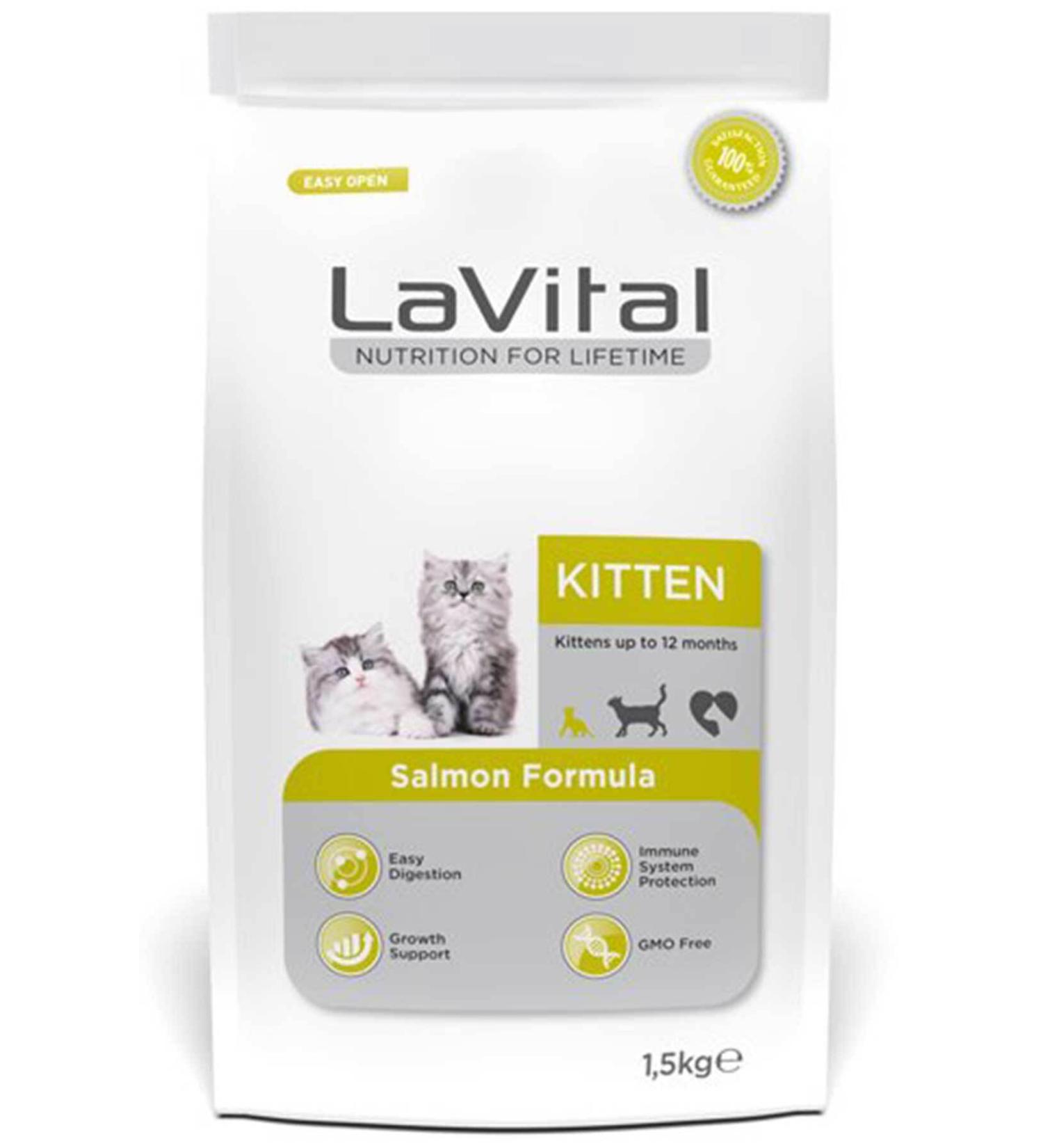 La Vital Lavital Kitten Cat 1.5kg Salmon Kitten Food