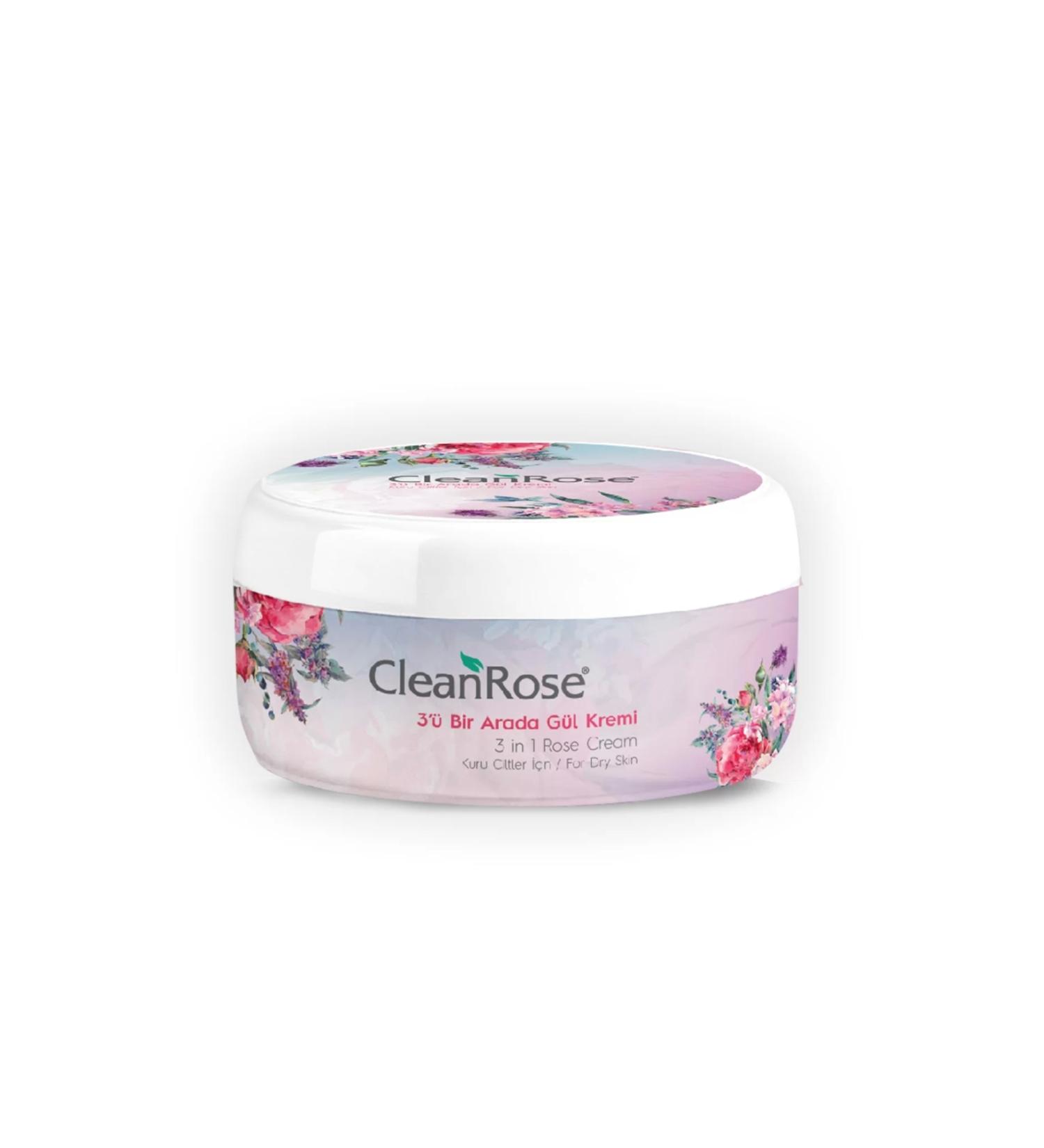 Clean Rose 3 in 1 Dry Skin Cream 125 ml
