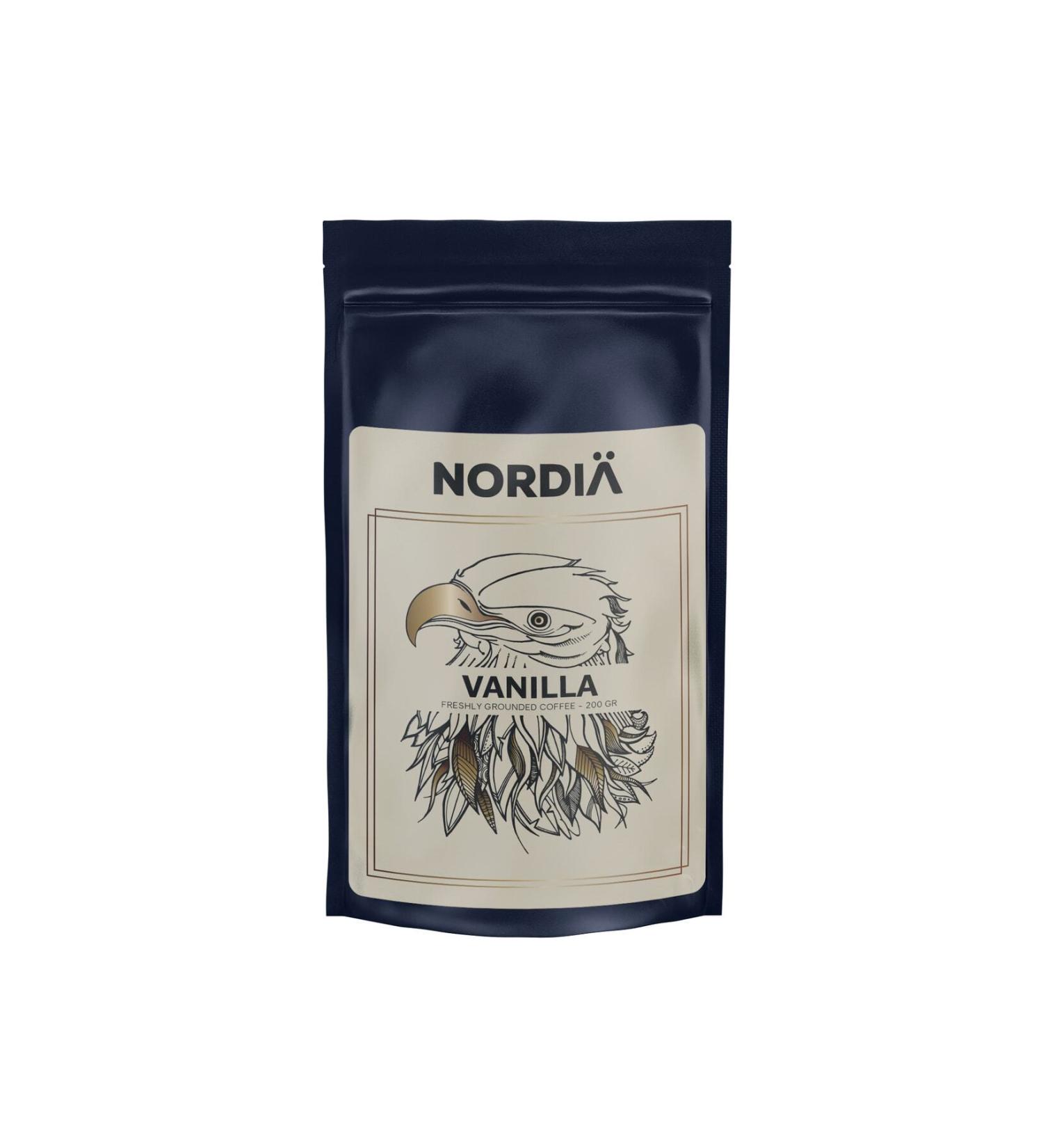 NORDIA Nordia Vanilla Flavored Ground Filter Coffee (200 GR) - Buy Online on GoSupps.com