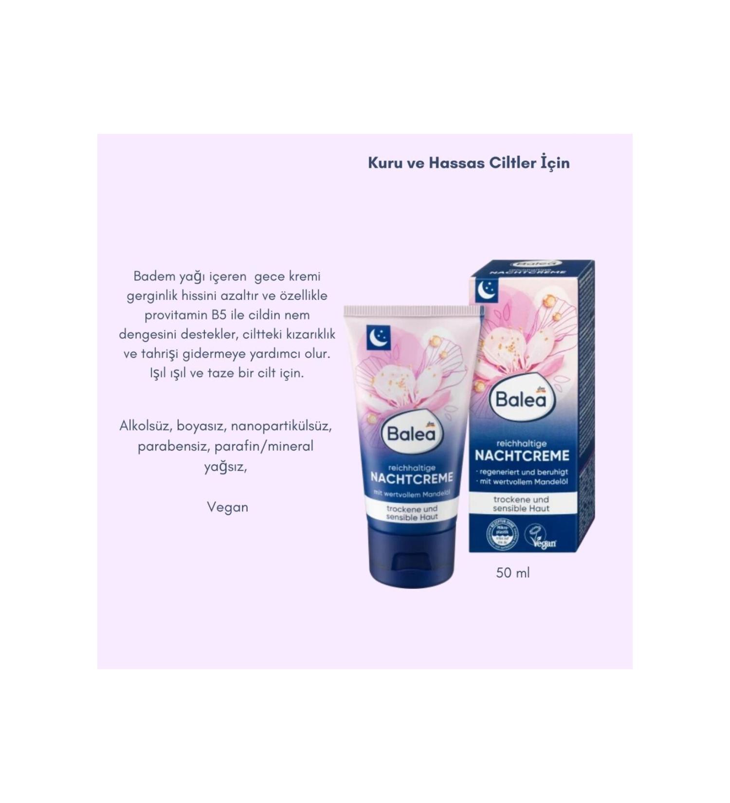 BALEA Rich night cream 50 ml VEGAN